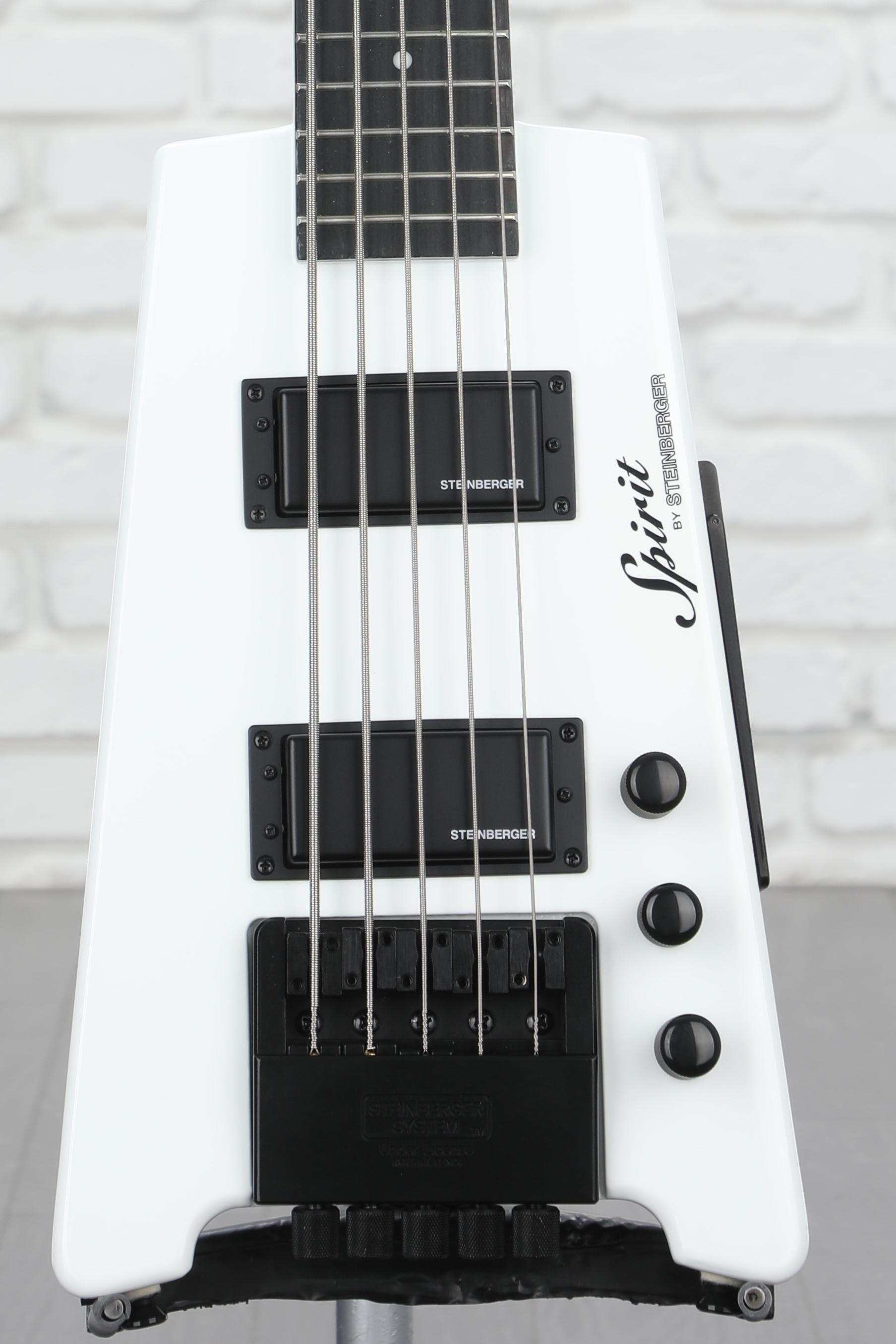 Steinberger Spirit XT-25 5-string Bass Guitar - White