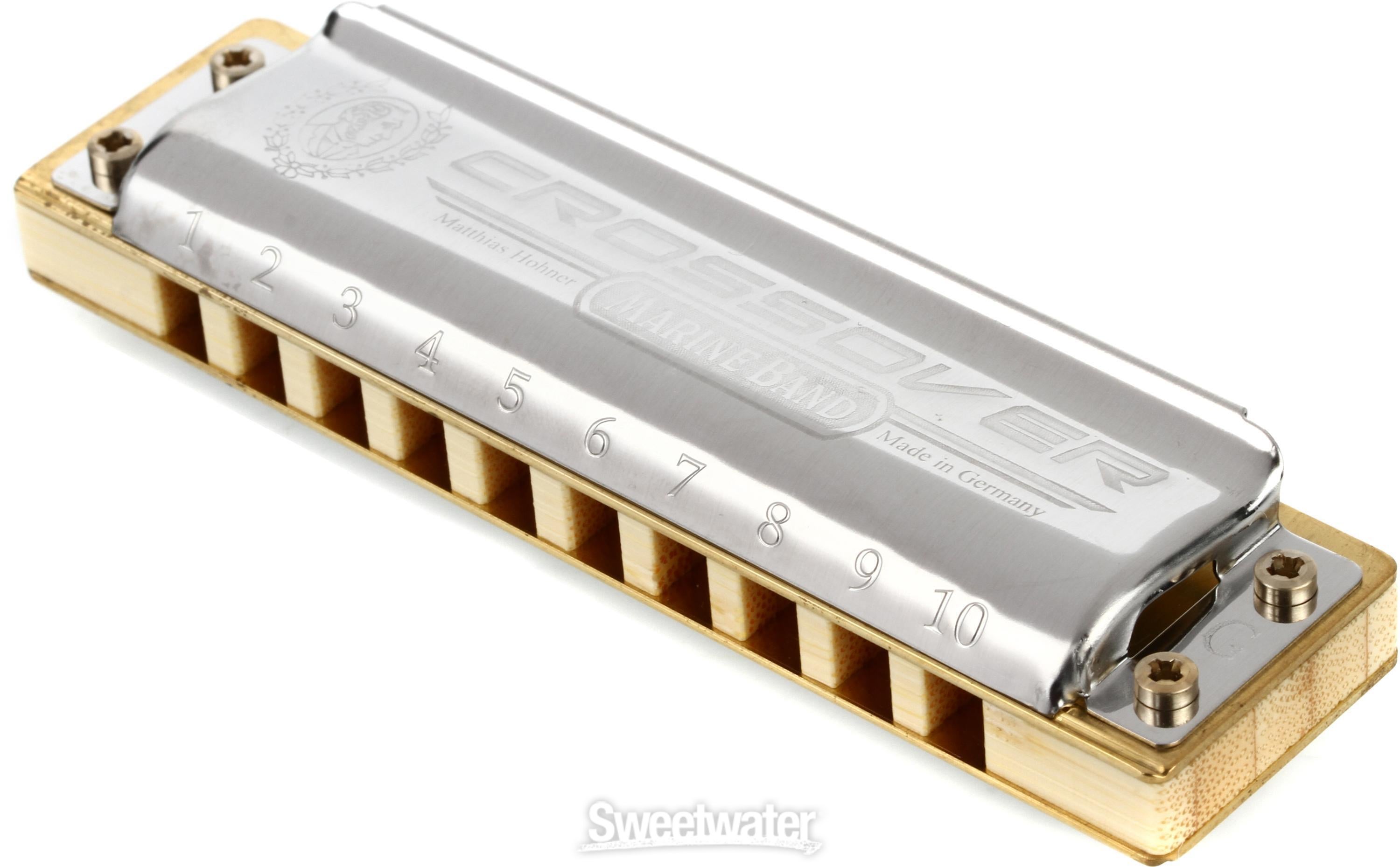 Marine Band Crossover Harmonica - Key of G - Sweetwater