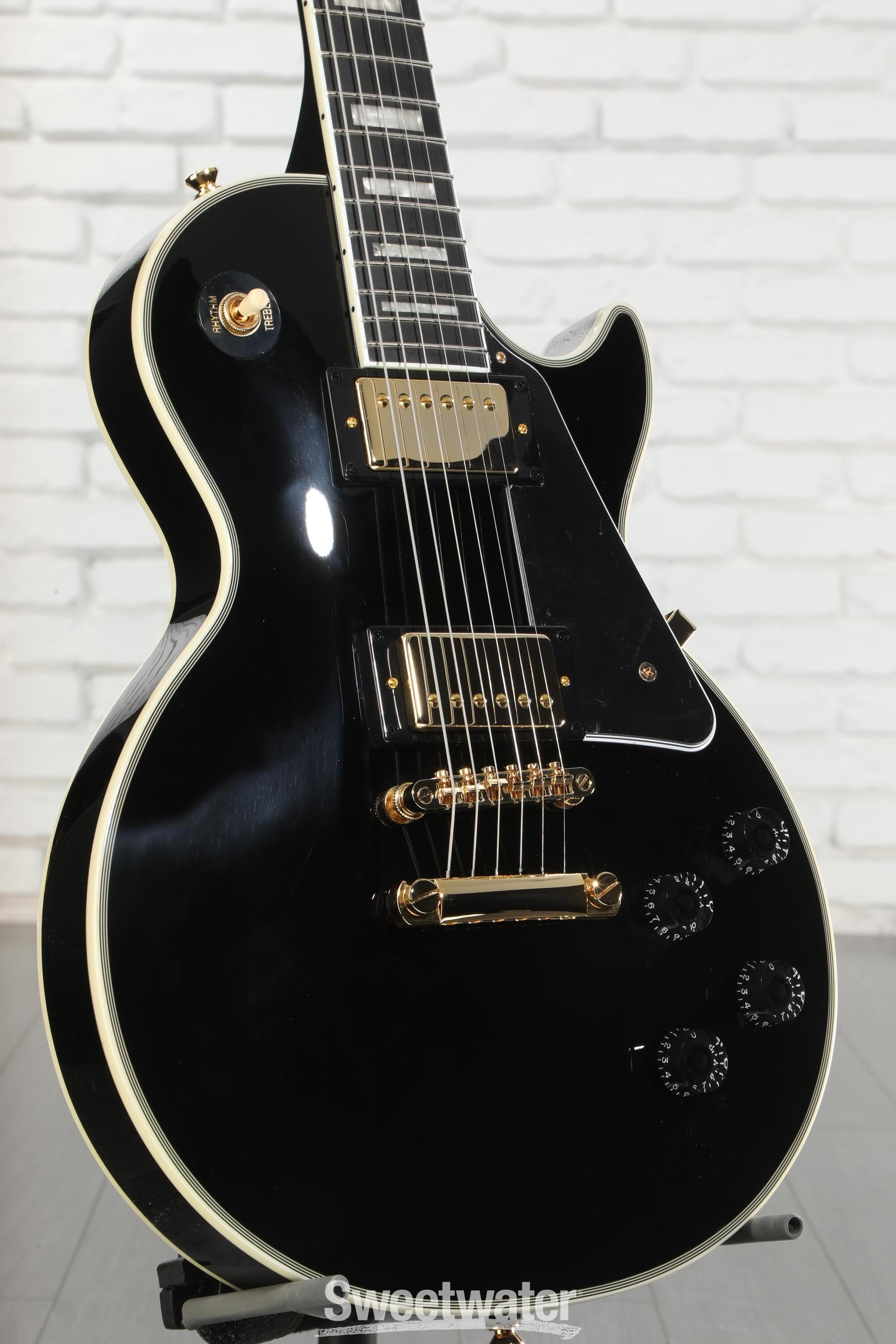 Epiphone Les Paul Custom Electric Guitar - Ebony | Sweetwater