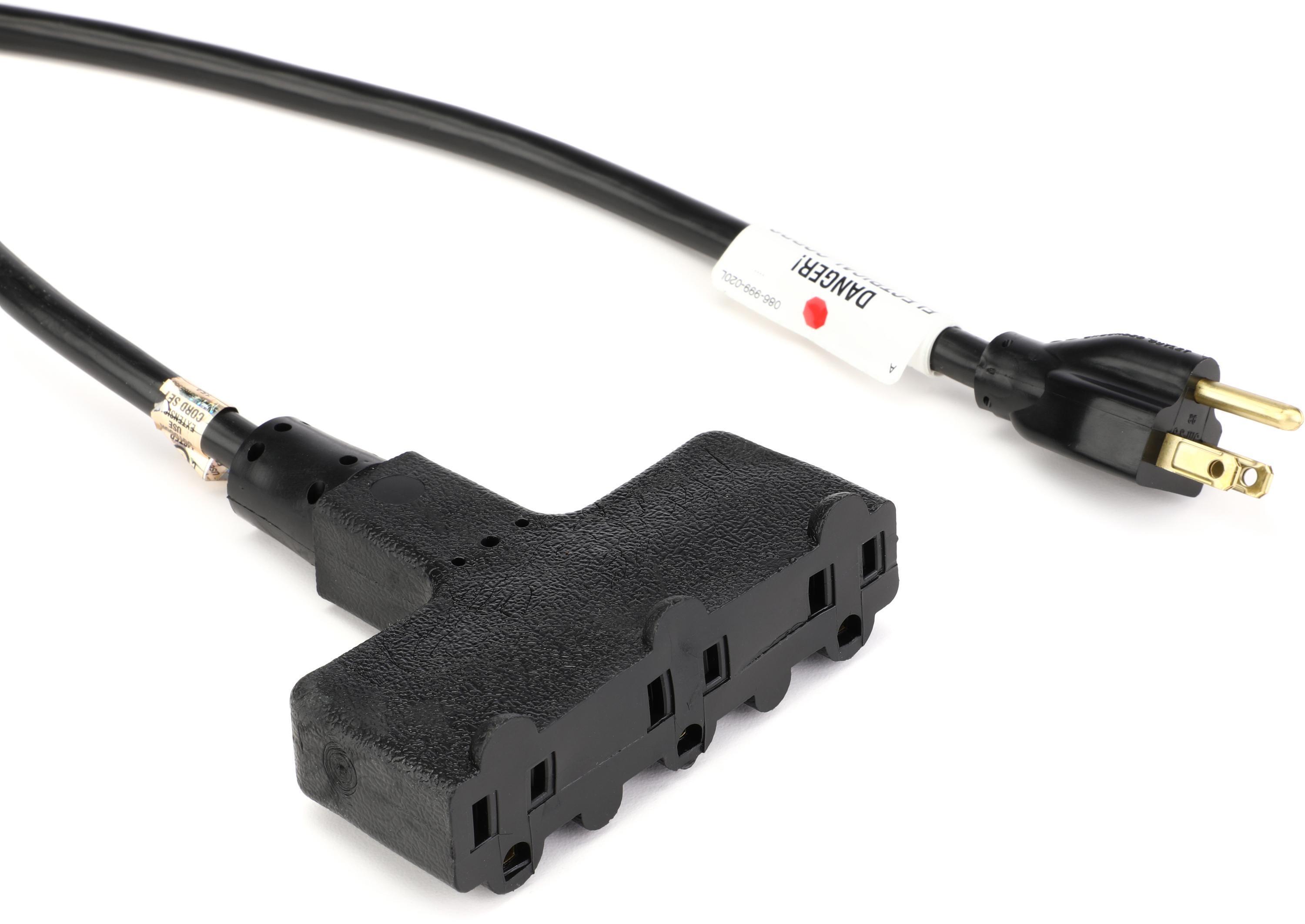 Photo of Pro Co E143-50PB 14-gauge NEMA 5-15P to 3 NEMA 5-15R Power Extension Cord - 50 foot
