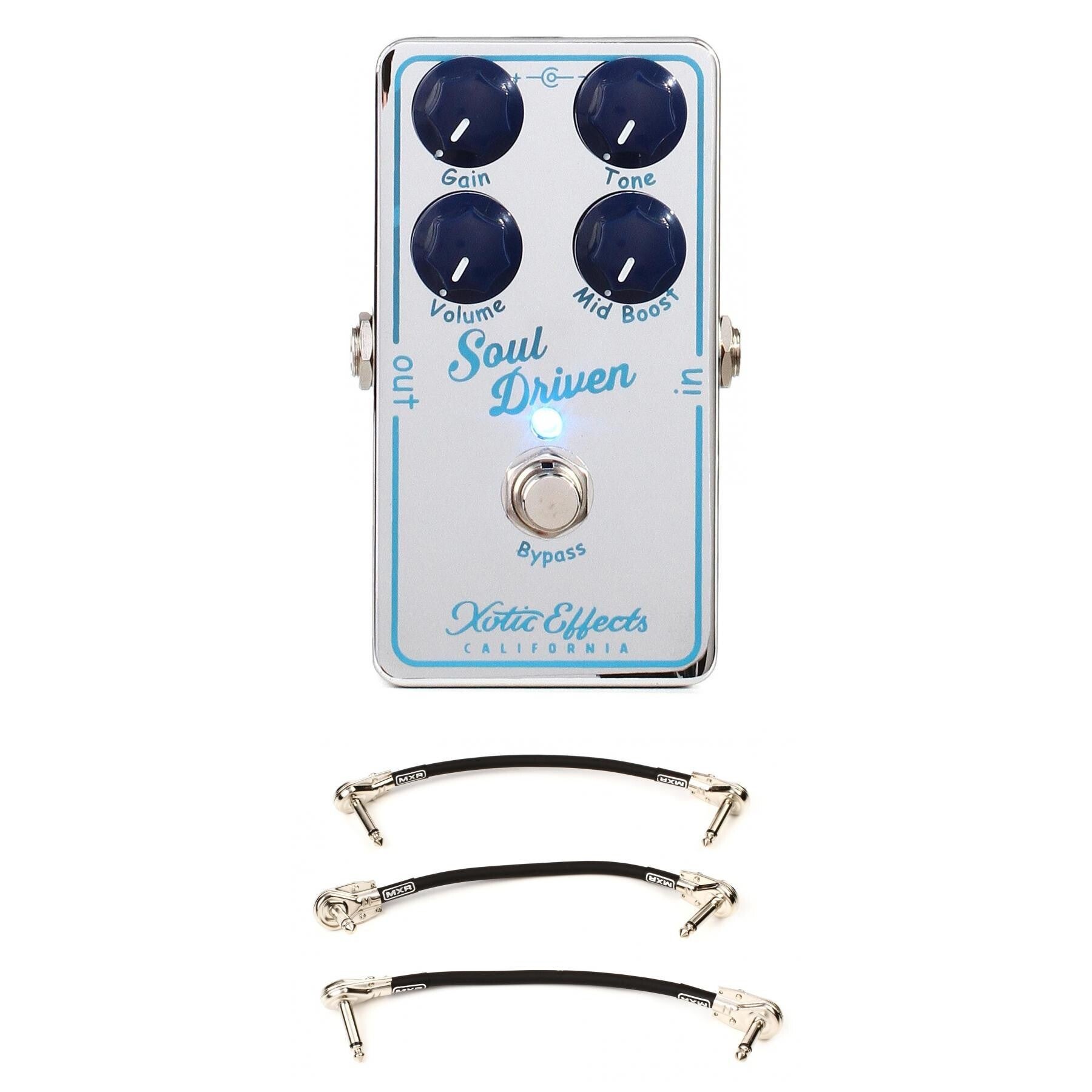 Xotic Soul Driven Overdrive Pedal with 3 Patch Cables | Sweetwater