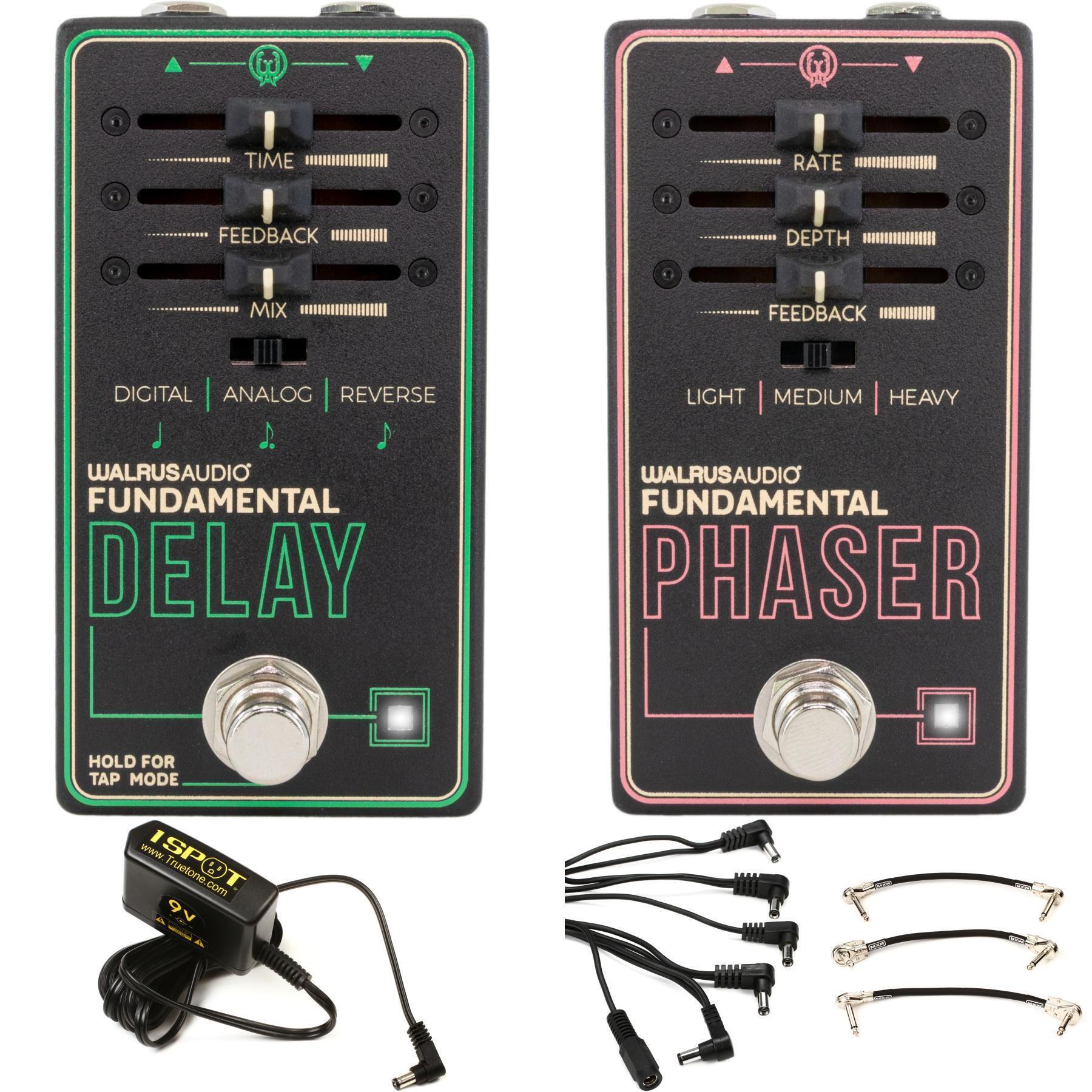 Walrus Audio Fundamental Series Phaser and Delay Pedal Bundle