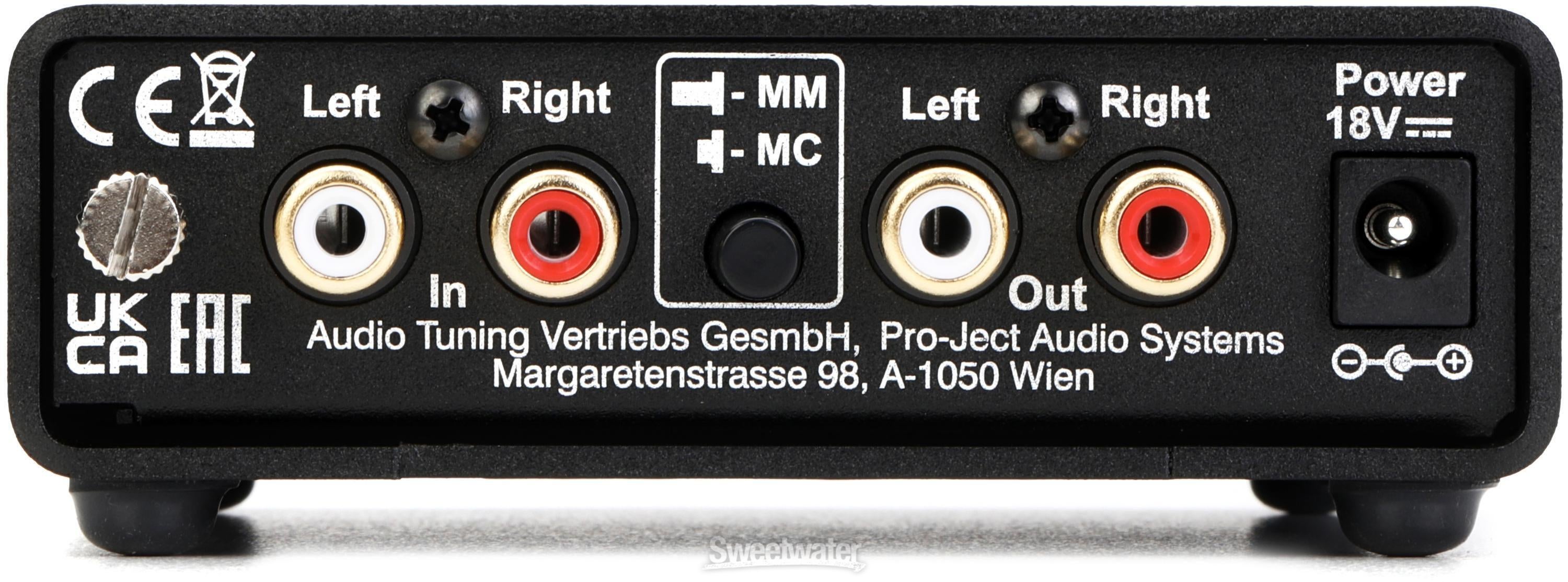 Pro-Ject Phono Box DC MM/MC Phono Preamp - Black | Sweetwater