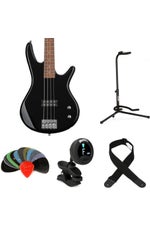 Photo of Ibanez Gio GSR100EX Bass Guitar Essentials Bundle - Black