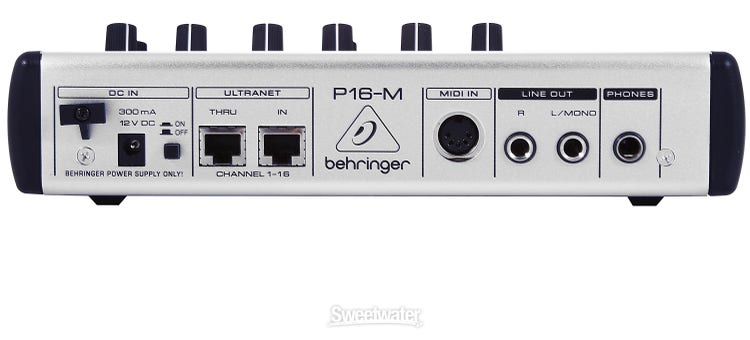 Behringer Powerplay P16-M 16-channel Digital Personal Mixer