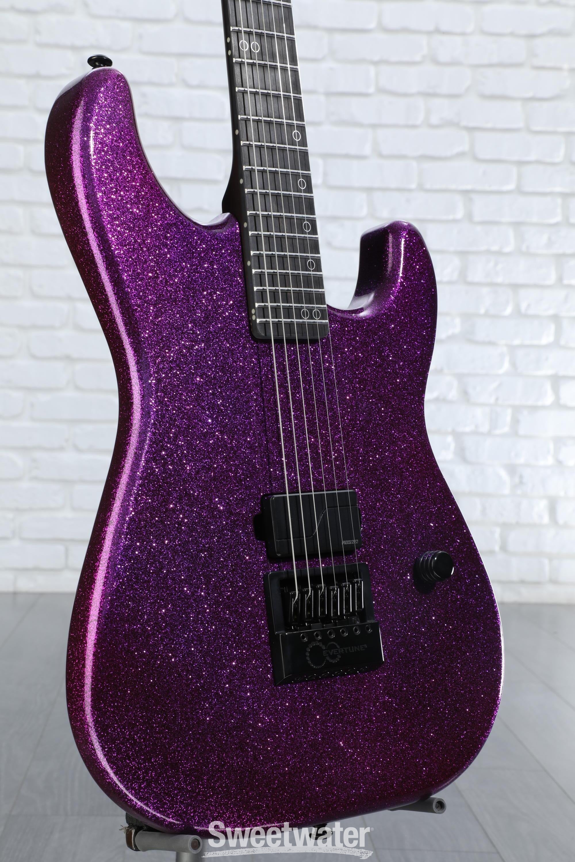 Schecter Danskimo-6 Daniel Haniss Signature Electric Guitar - Purple Sparkle | Sweetwater