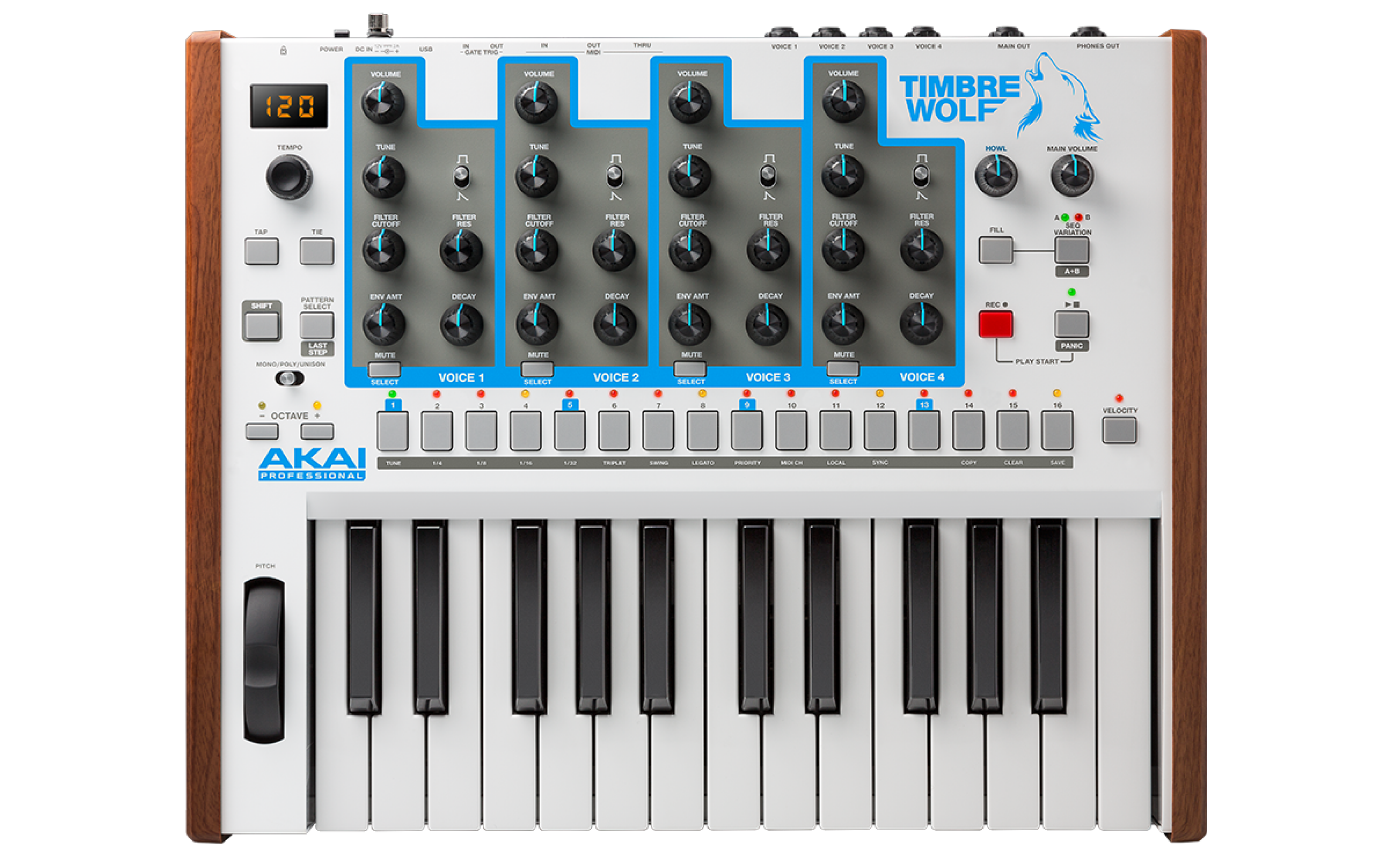 Akai Professional Timbre Wolf 4-voice Analog Synthesizer Akai Professional Timbre Wolf 4-voice Analog Synthesizer