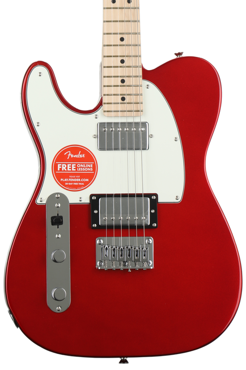 Squier Contemporary Telecaster HH, Left-Handed - Dark Metallic Red