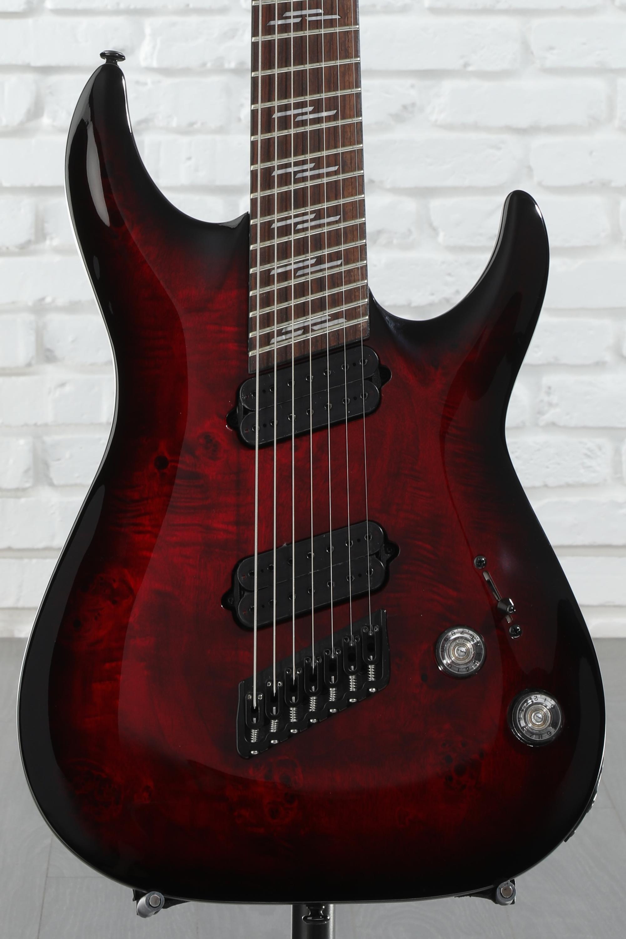 Schecter OMEN6 ソフトケース付き Schecter Omen Elite-6 Left-handed Electric Guitar - Black