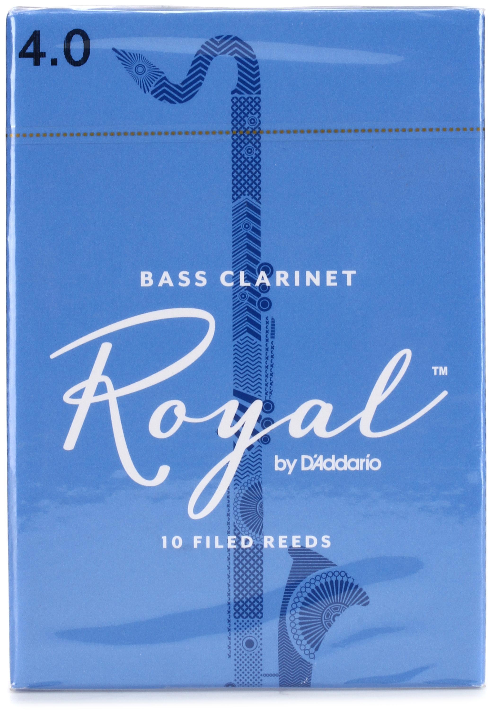 D'Addario REB1040 Royal Bass Clarinet Reed - 4.0 (10-pack) | Sweetwater