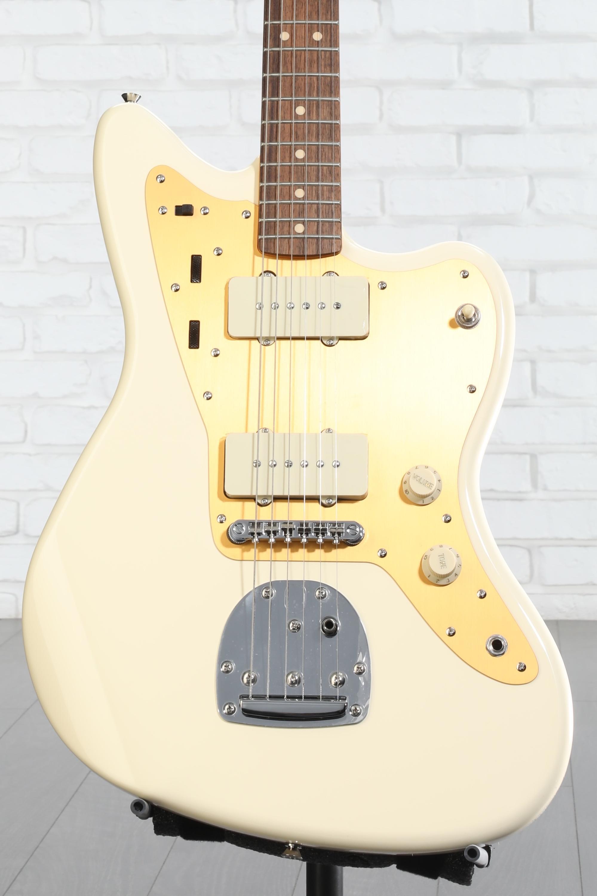 Squier J Mascis Signature Jazzmaster - Vintage White with Indian