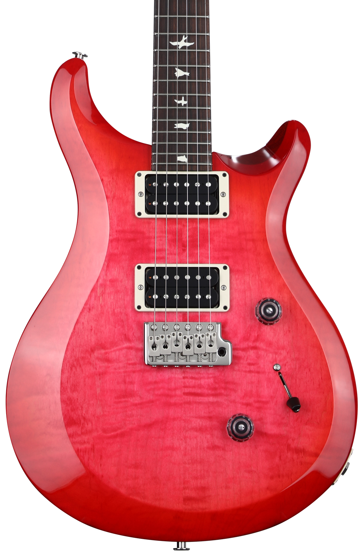 PRS S2 Custom 24 Electric Guitar - Bonnie Pink/Cherry Burst PRS S2 Custom 24 Electric Guitar - Bonnie Pink/Cherry Burst