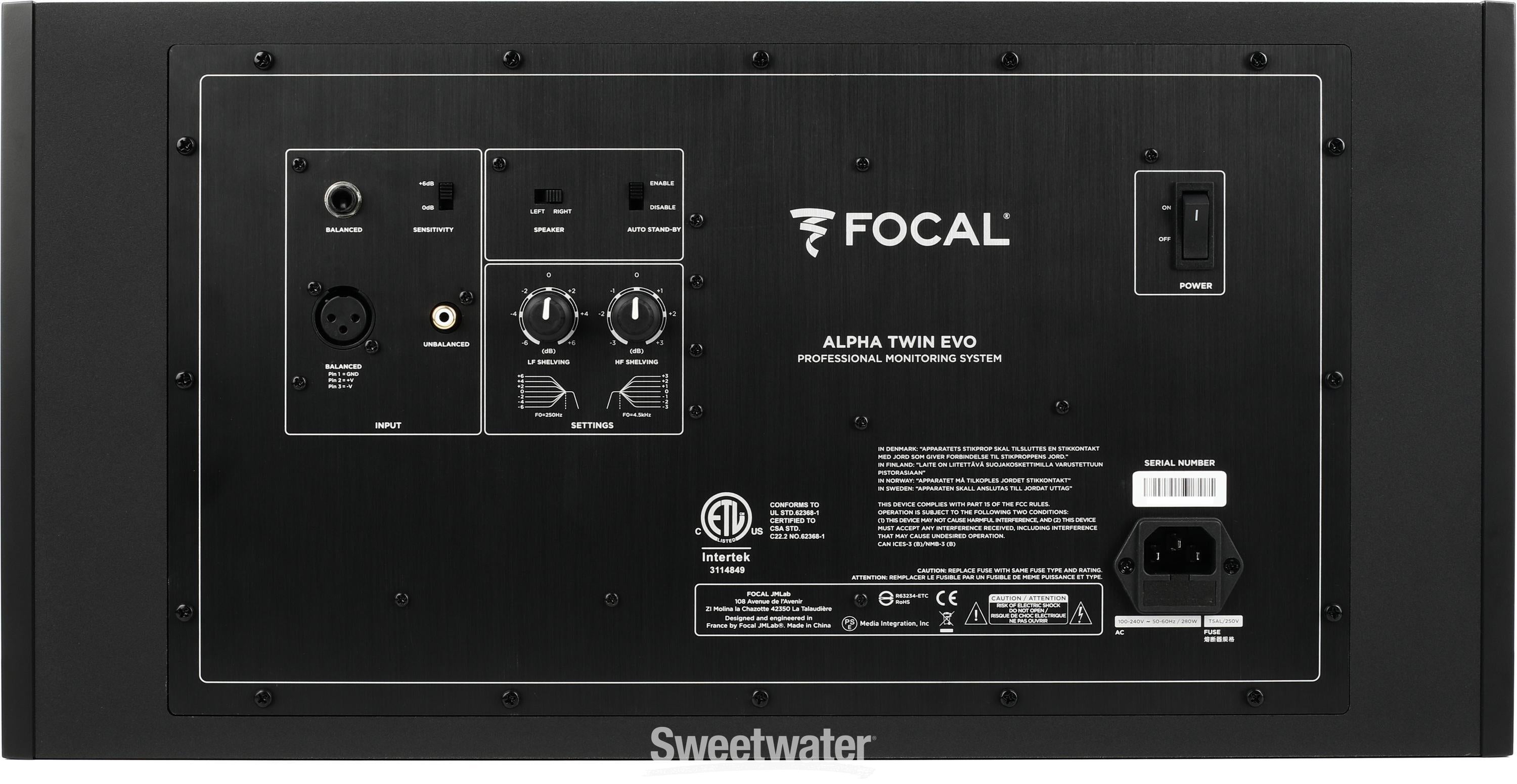 Focal Alpha Twin Evo Dual 6.5-inch Powered Studio Monitor
