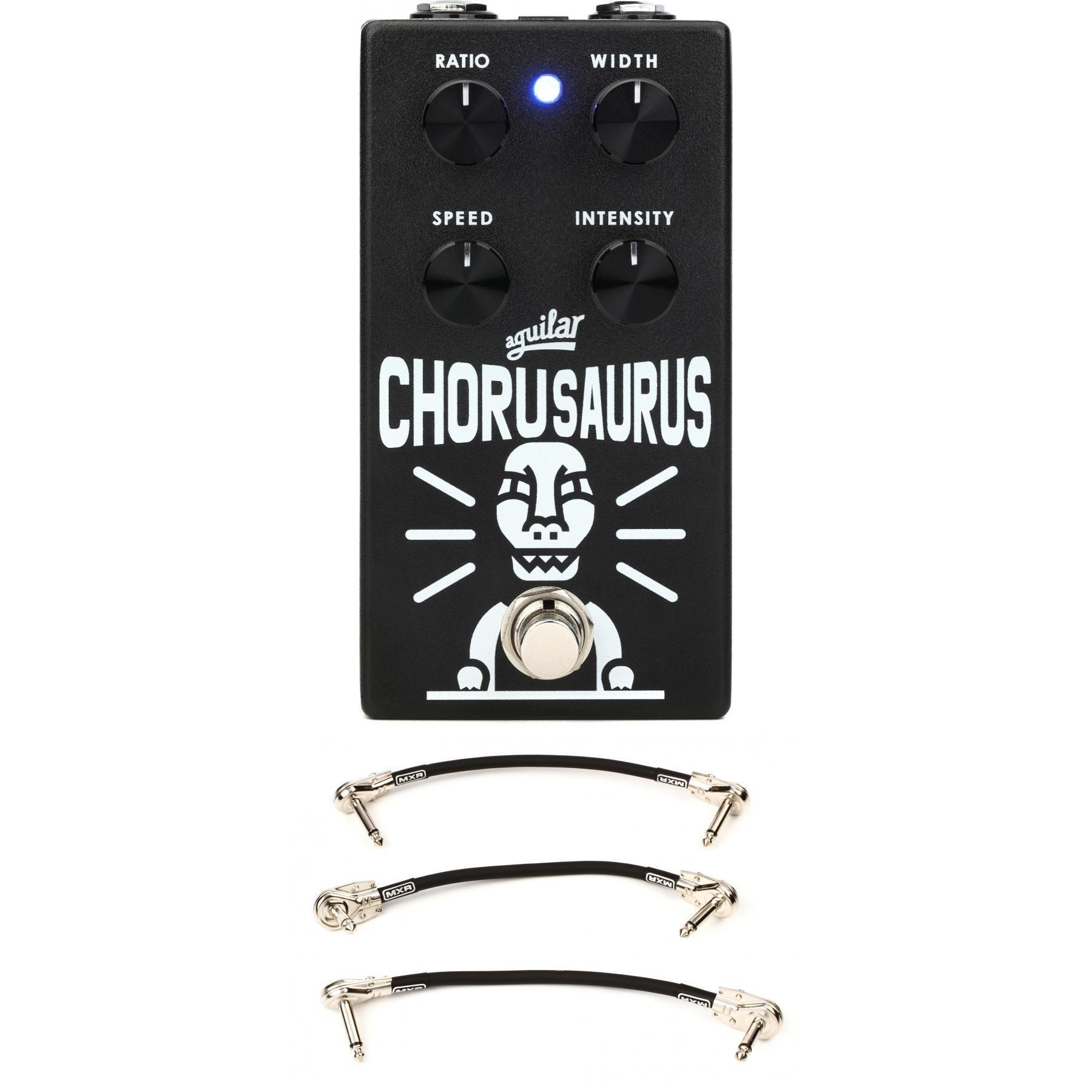 Aguilar Chorusaurus V2 Bass Chorus Pedal with 3 Patch Cables