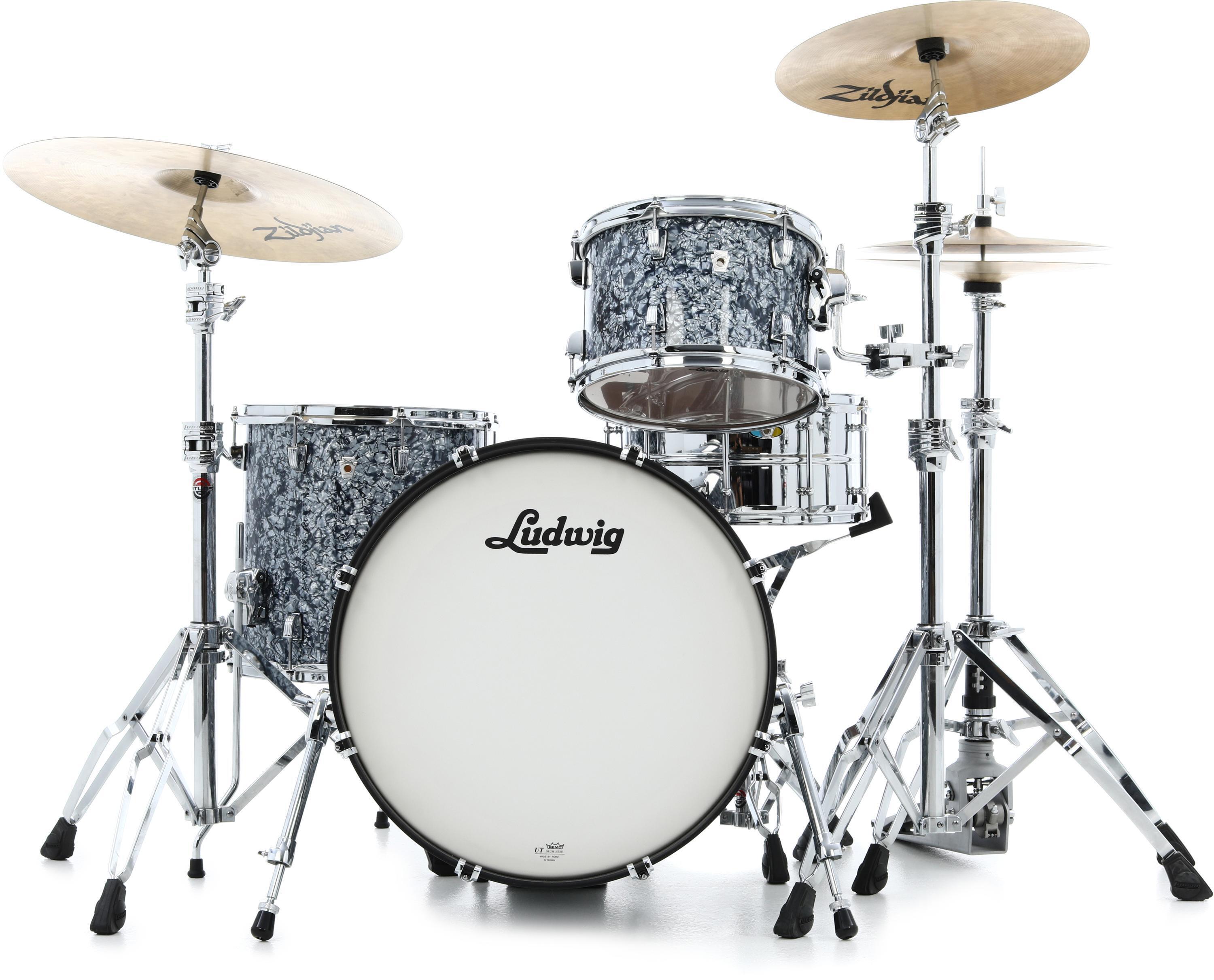 Photo of Ludwig NeuSonic 3-piece Shell Pack - Steel Blue Pearl