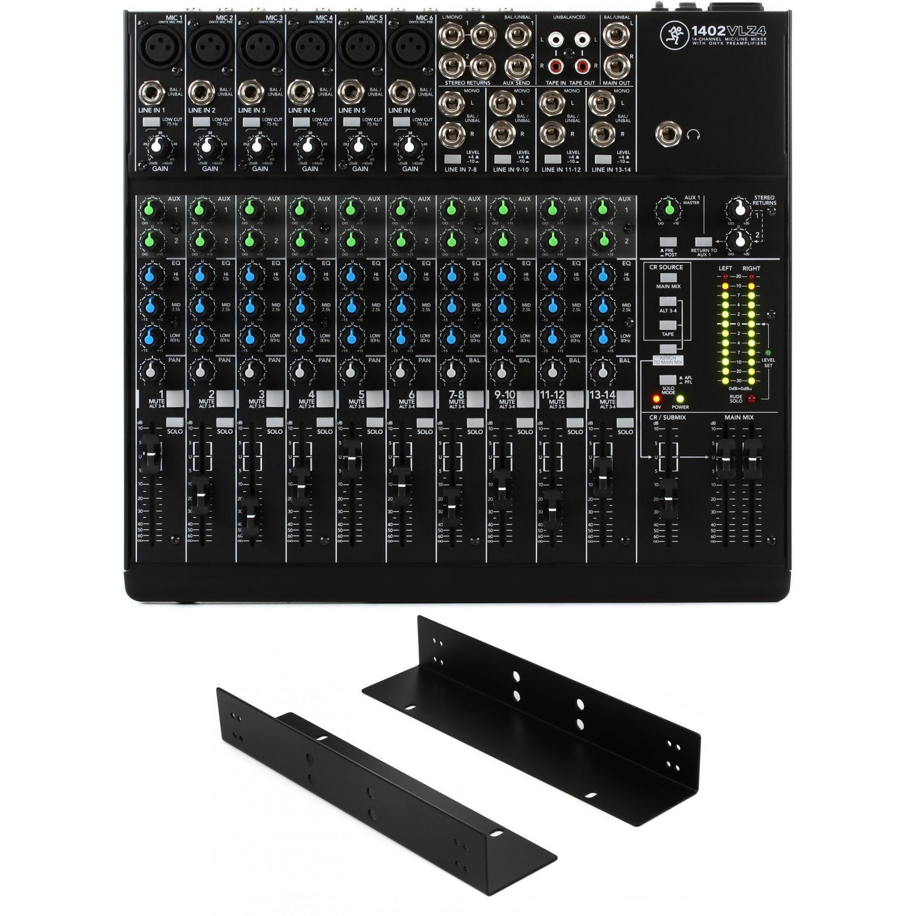 Mackie 1402VLZ4 14-channel Mixer and Rackmount Kit