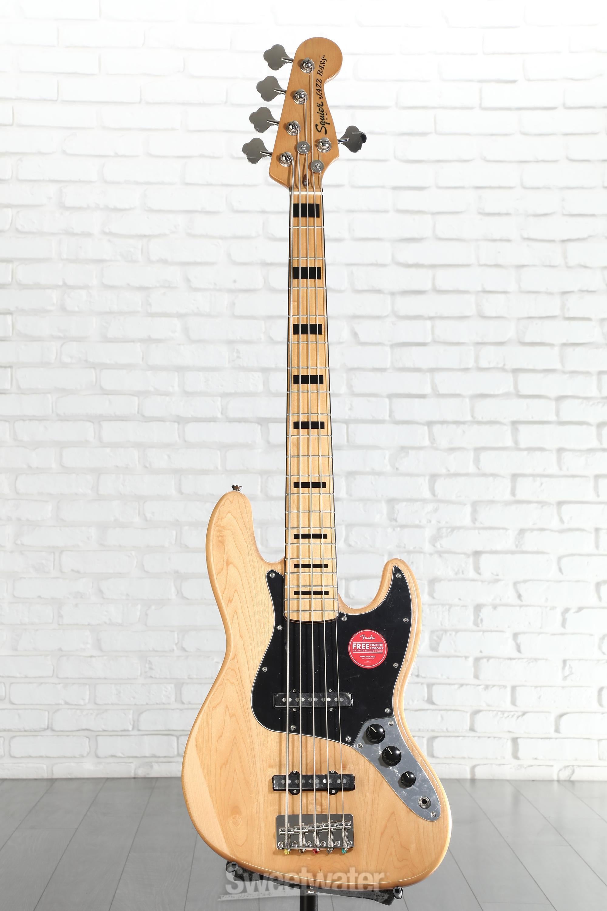 Squier Classic Vibe '70s Jazz Bass V - Natural with Maple