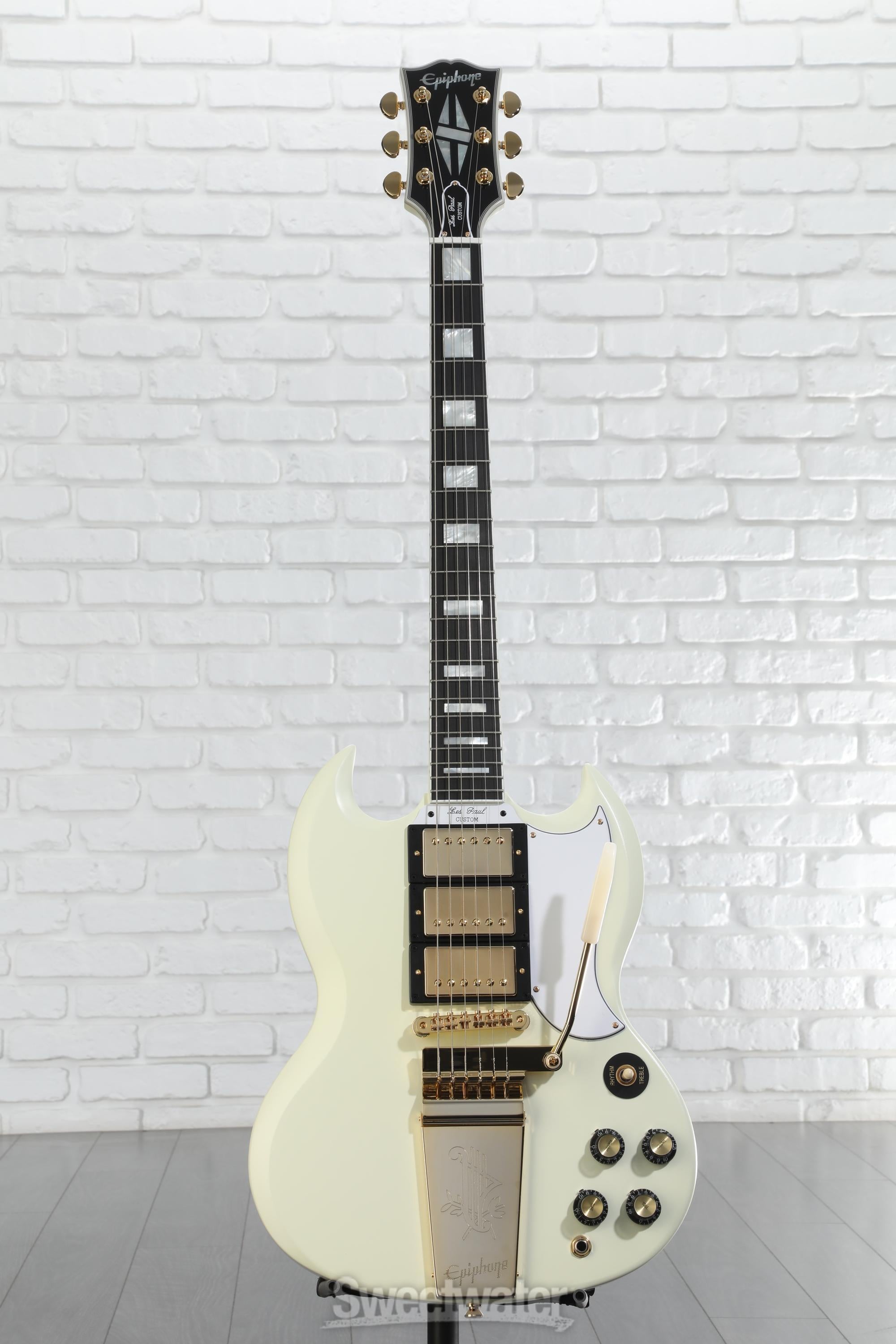 EPIPHONE(エピフォン)3PU SG custom Epiphone 1963 SG Custom Electric Guitar - Classic White VOS