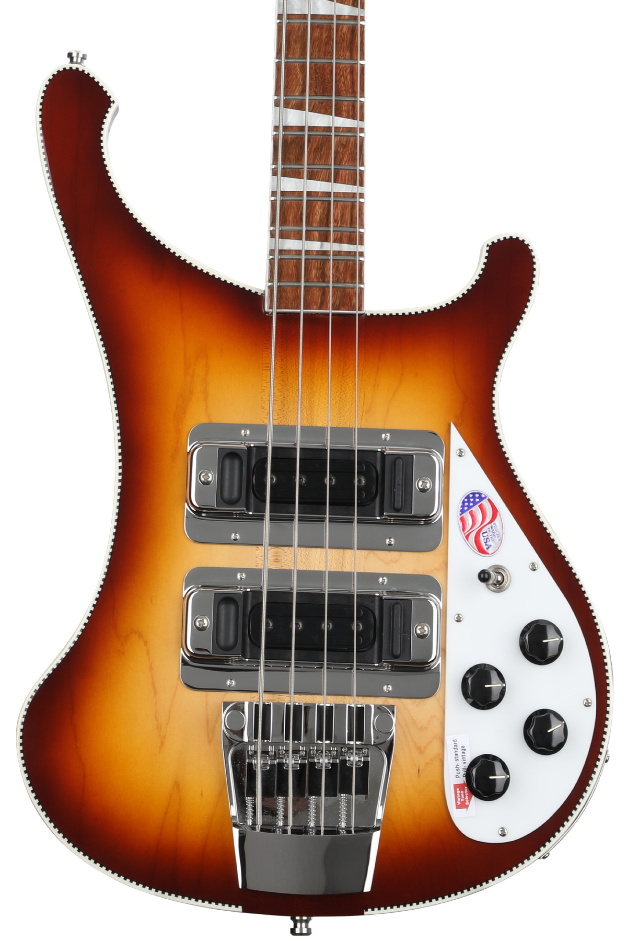 Rickenbacker 4003 Montezuma Brown Bass Guitar - with Checkerboard
