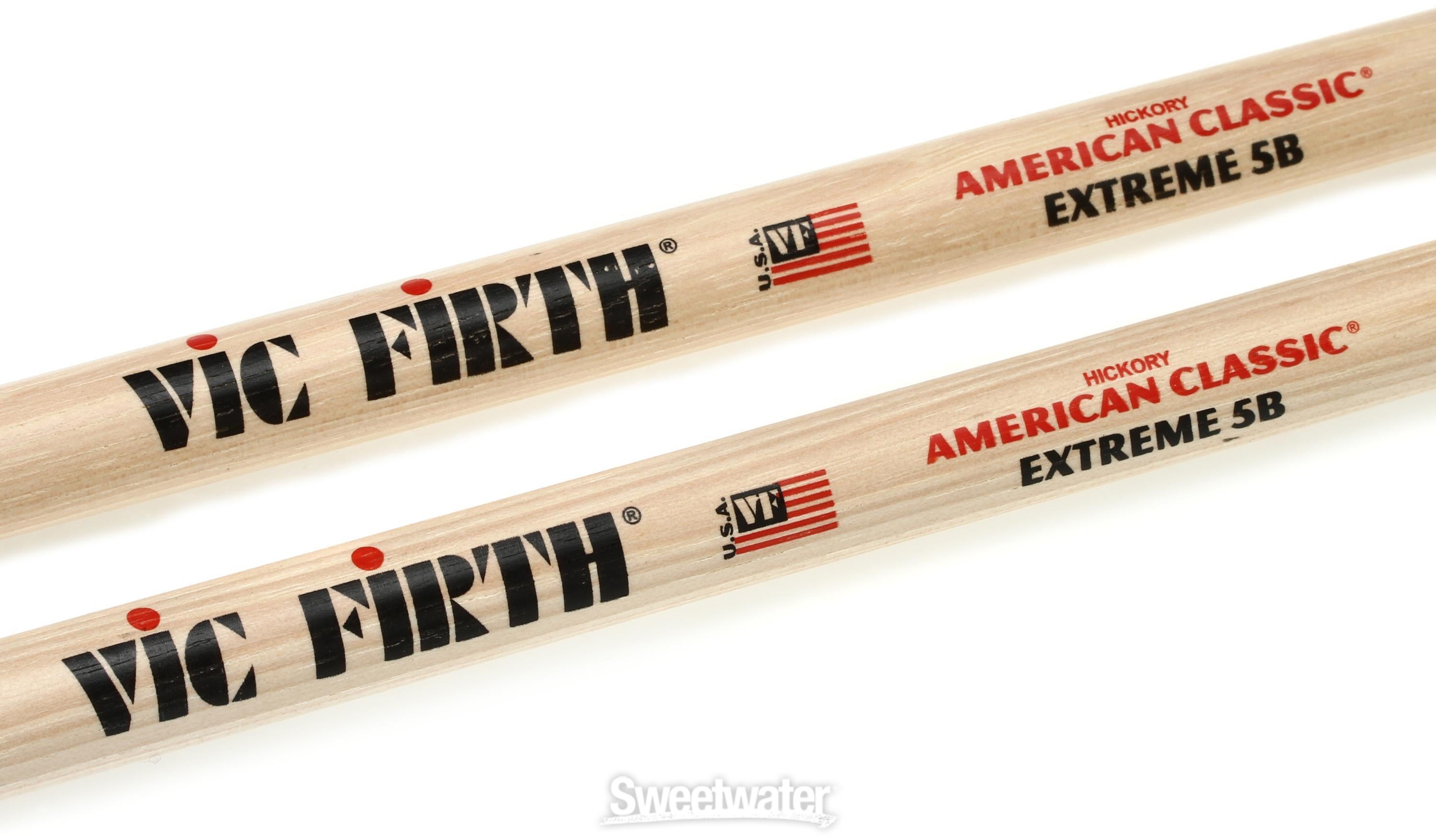 Vic Firth American Classic Drumsticks - Extreme 5B - Wood Tip