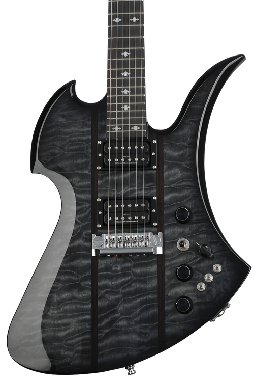 B.C. Rich Mockingbird Legacy STQ Hardtail Electric Guitar - Trans Black |  Sweetwater