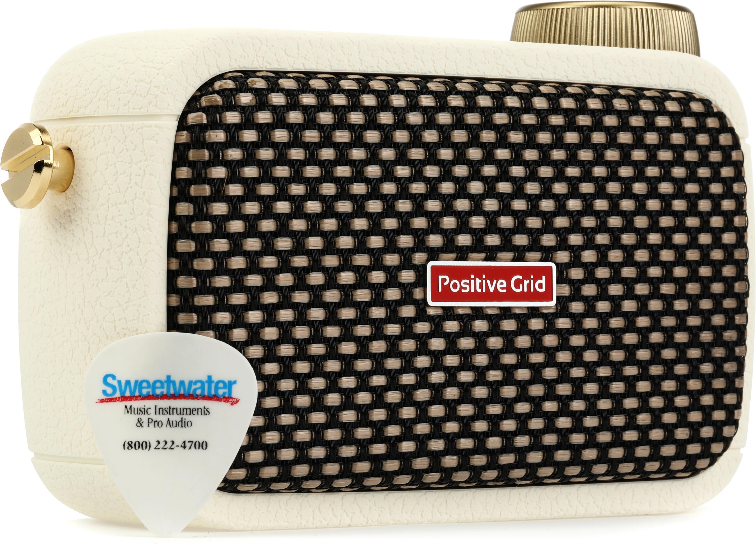 Bundled Item: Positive Grid Positive Grid Spark GO Ultra-portable Smart Guitar Amp and Bluetooth Speaker - Pearl