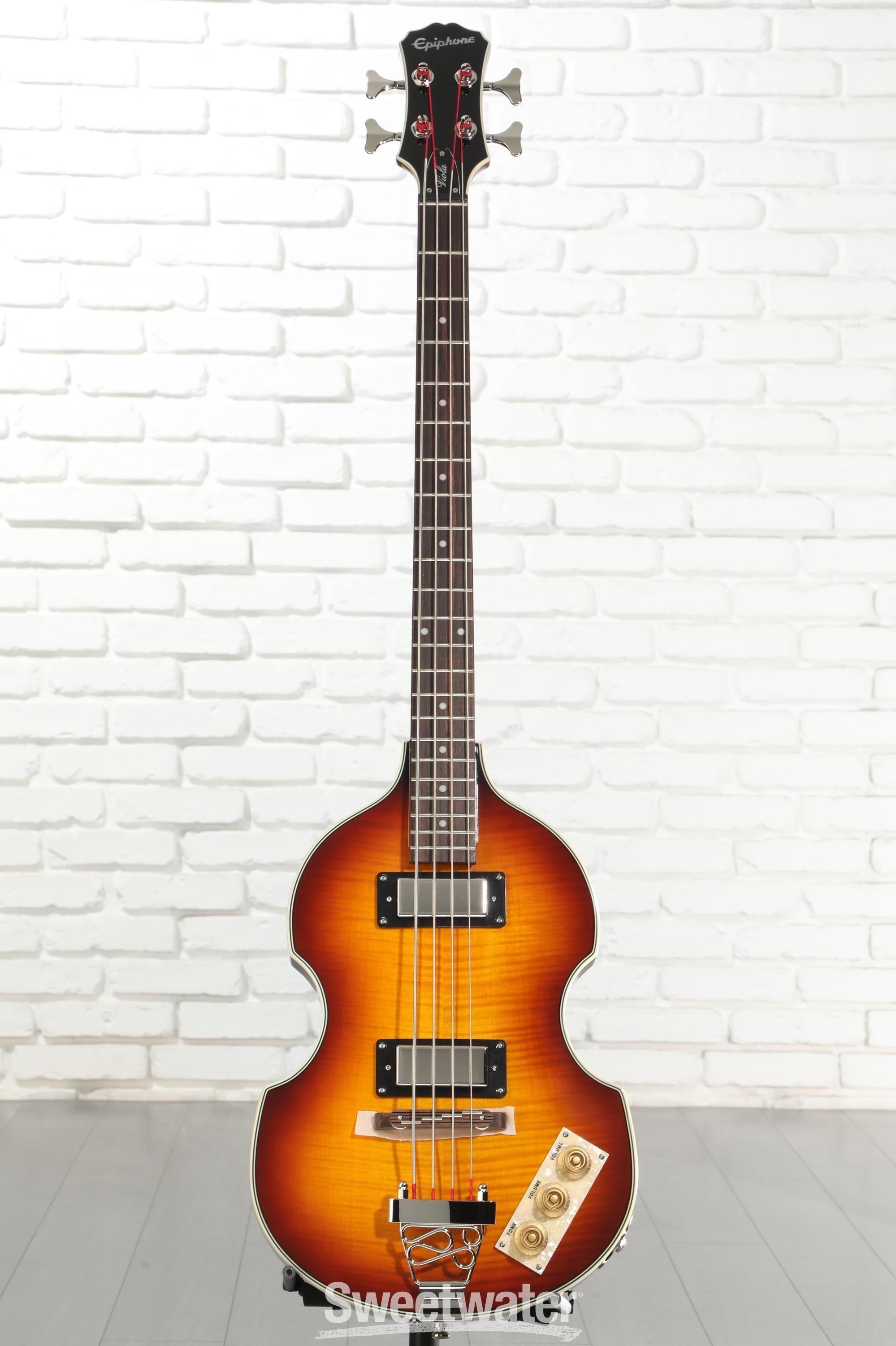 Epiphone Viola Bass - Vintage Sunburst Reviews | Sweetwater
