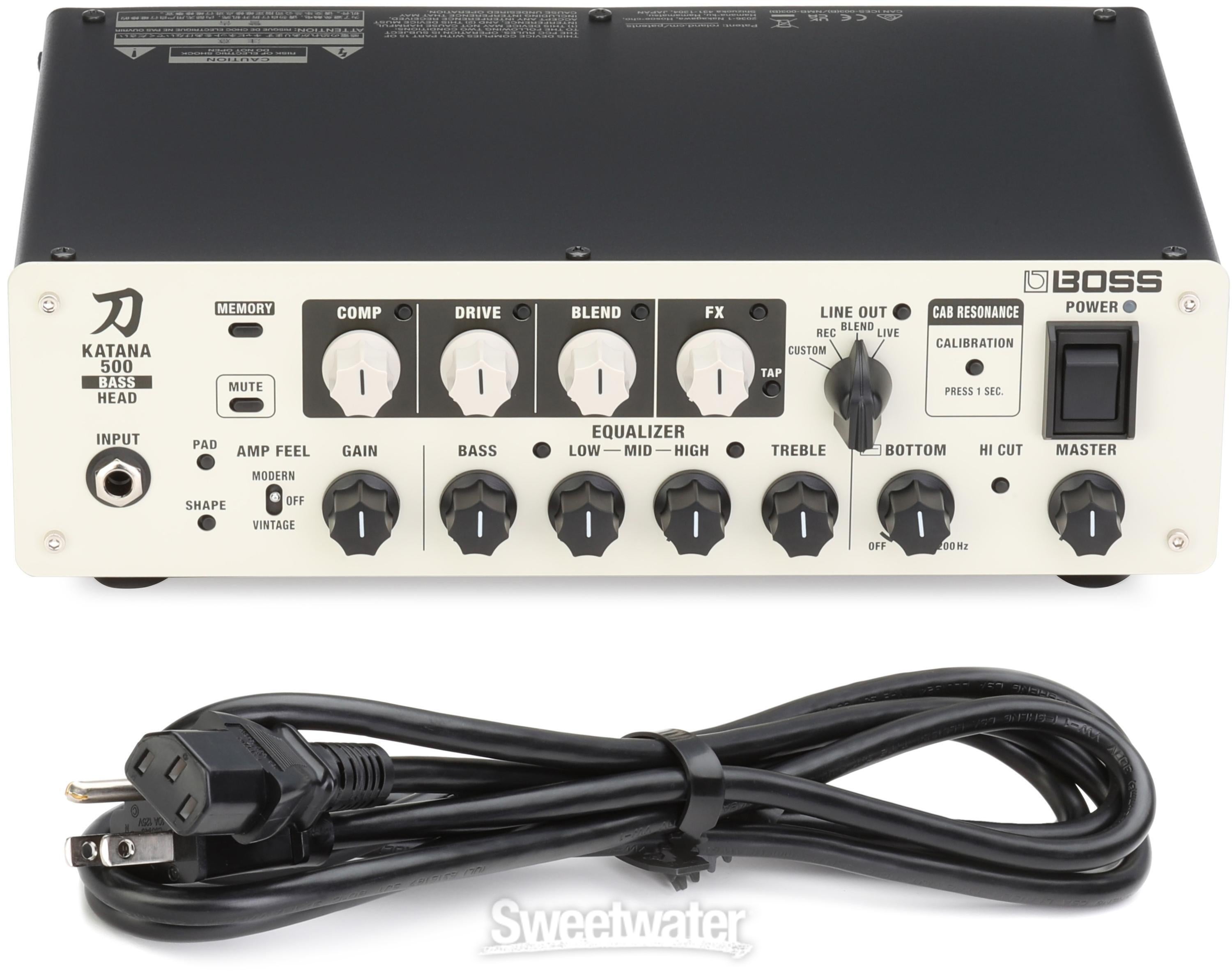 ベース BOSS KATANA 500 Bass Head Boss Katana-500 Bass Amplifier Head | Sweetwater