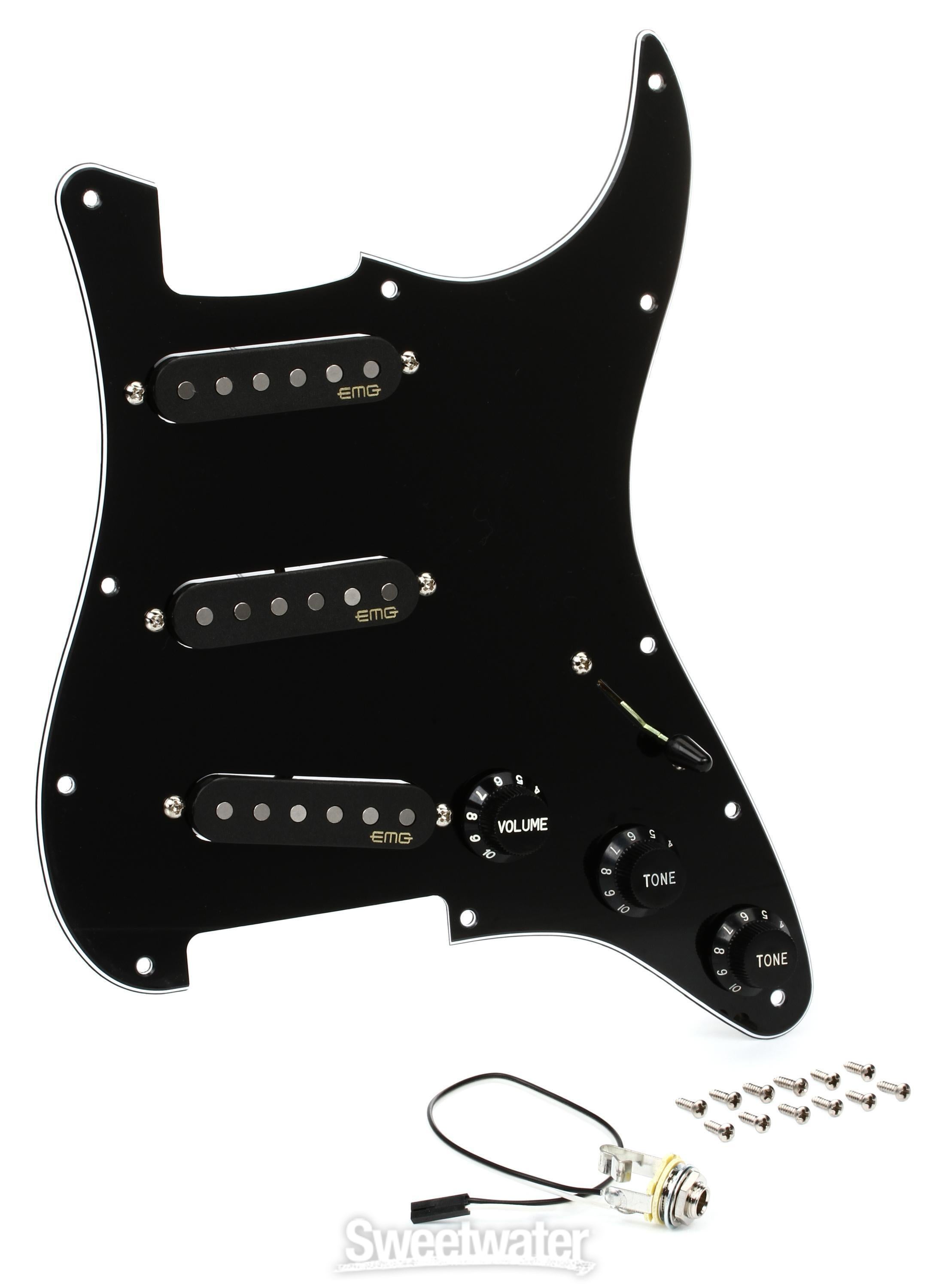 EMG ST-65 Passive Alnico V Pre-wired Strat-style Pickguard - Black