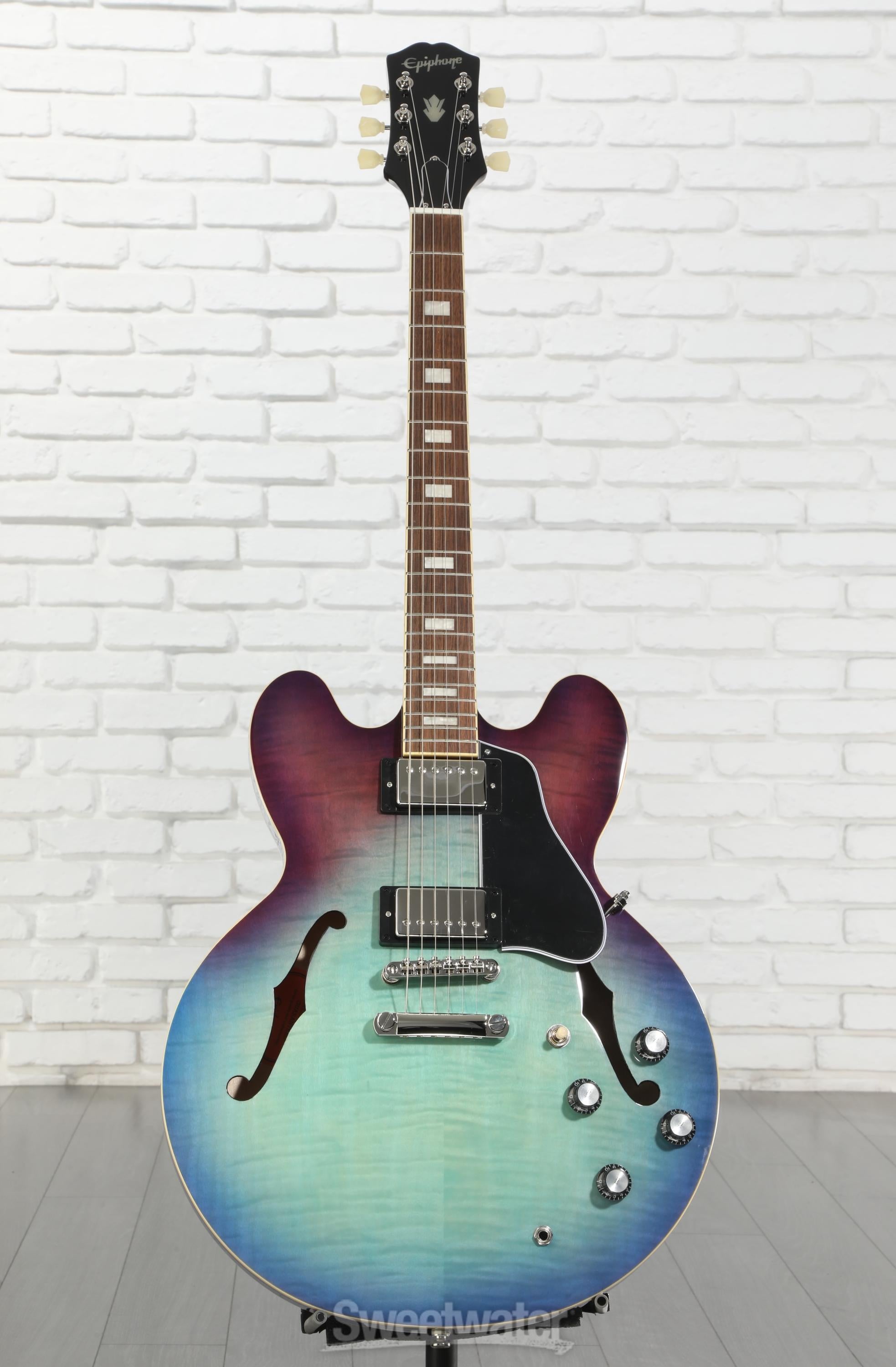Epiphone ES-335 Figured Semi-hollowbody - Blueberry Burst Reviews