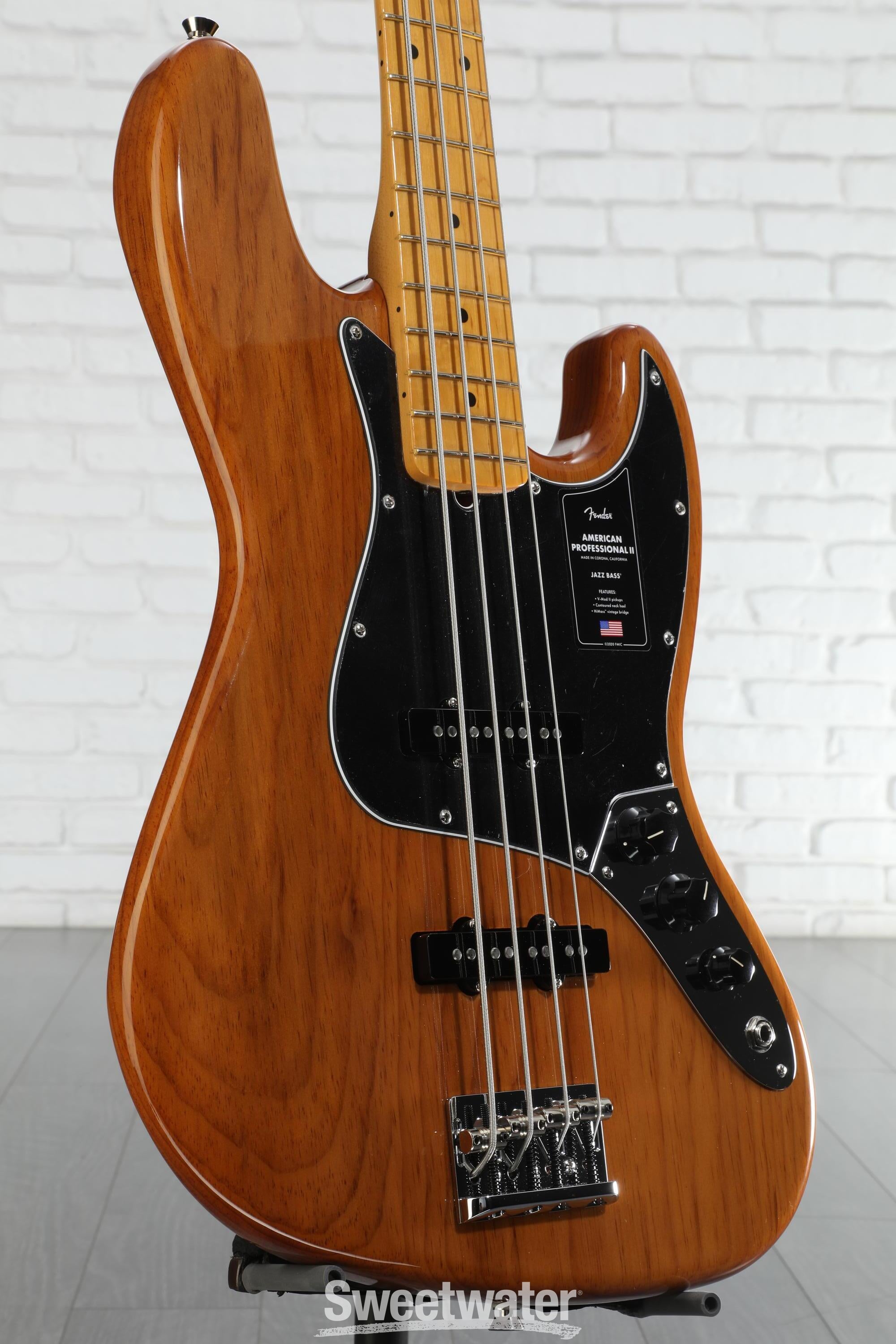 Fender American Professional II Jazz Bass Guitar - Natural
