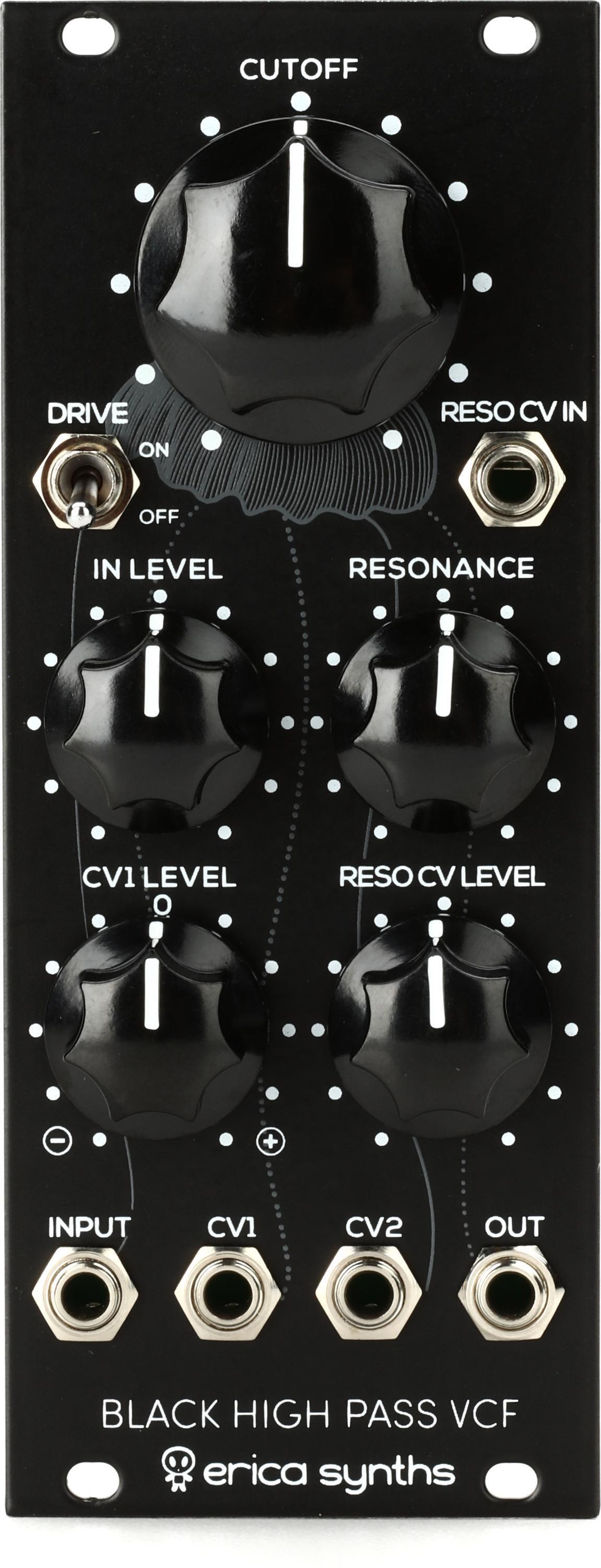 Erica Synths Black HighPass VCF Eurorack Filter Module Sweetwater