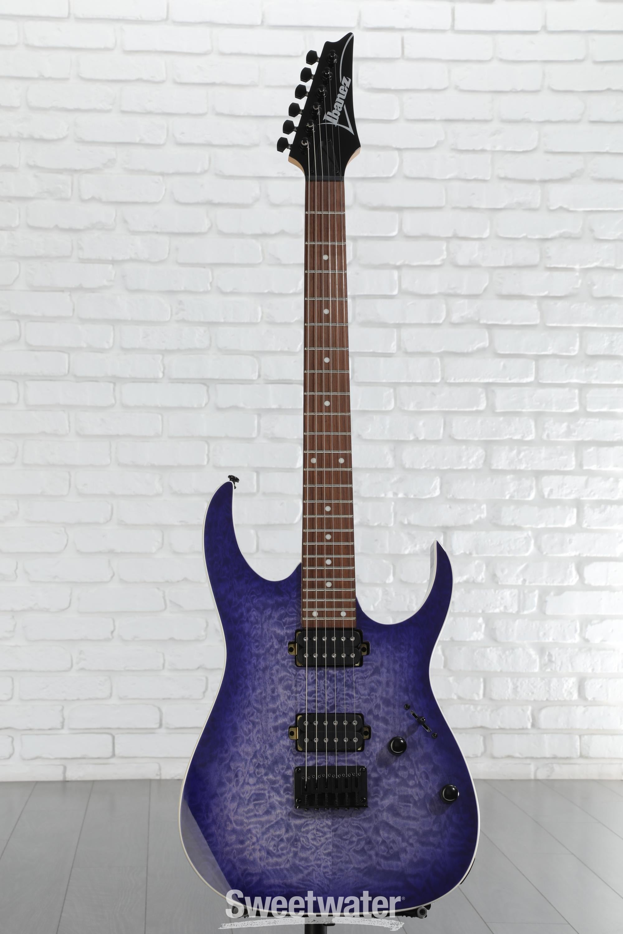 Ibanez RG421QM Electric Guitar - Cerulean Blue Burst