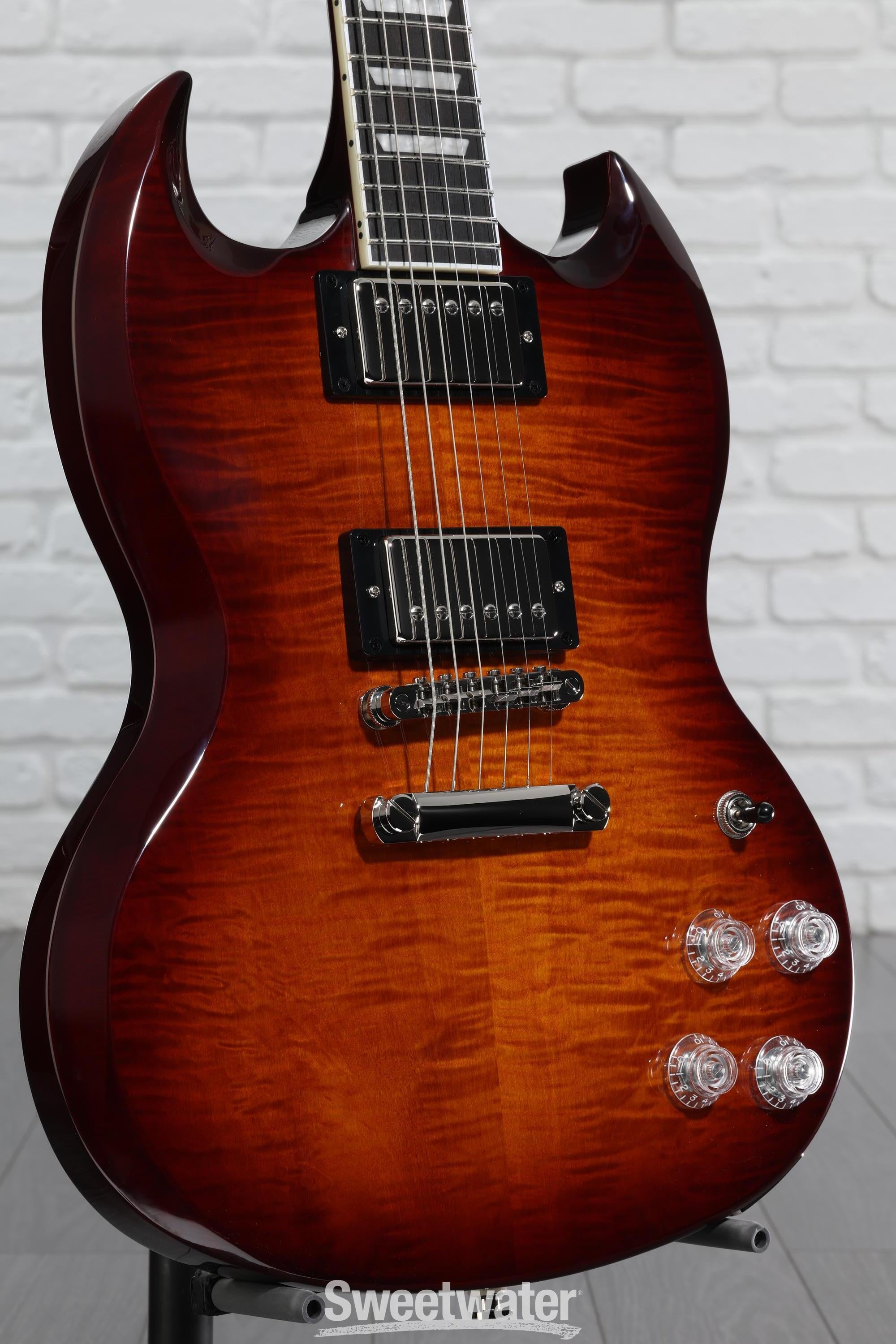 【調整済•純正ケース付】Epiphone SG Pro NEAR MINT+++] Epiphone SG Pro Cherry Red Electric Guitar