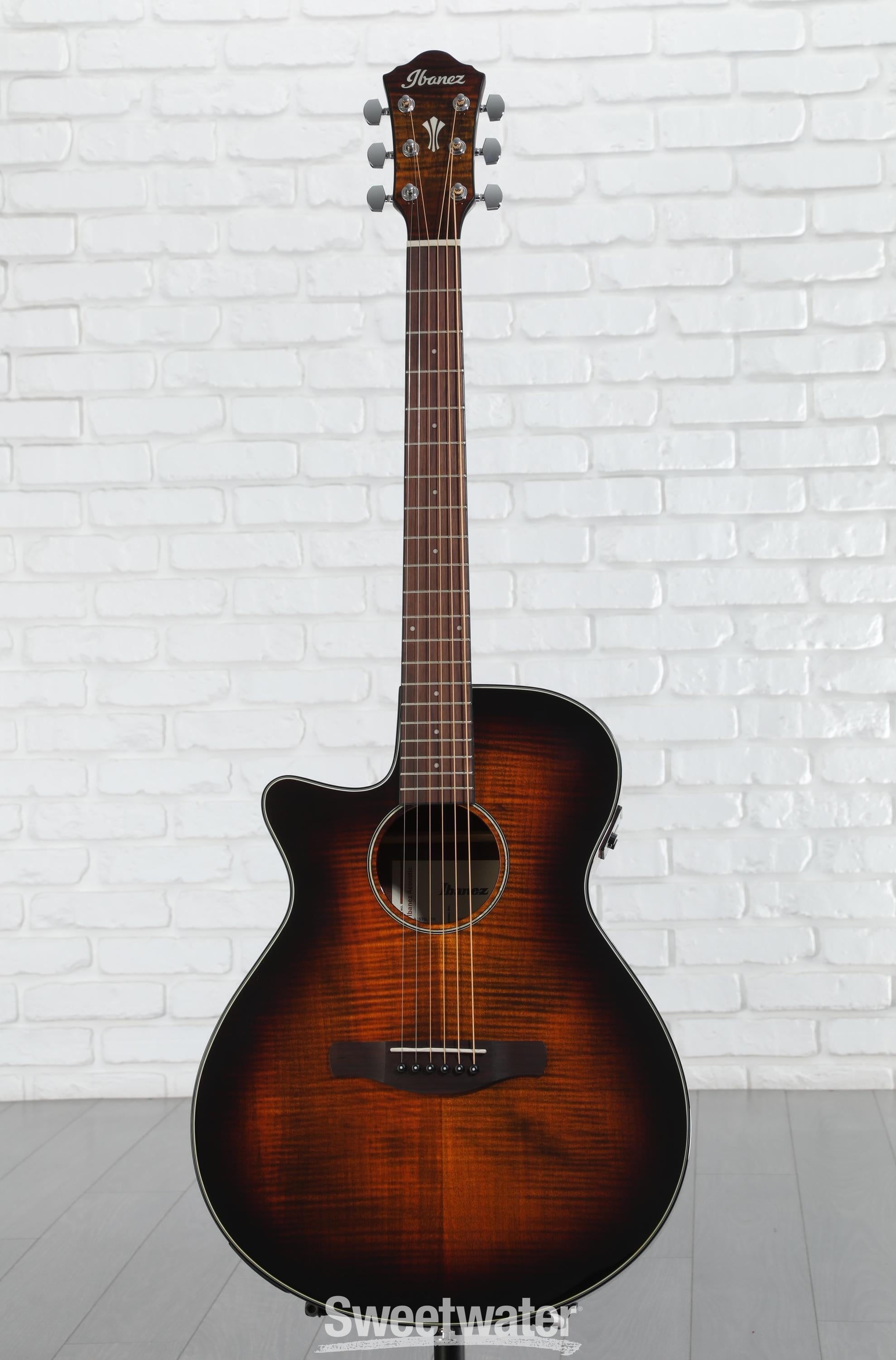 Ibanez AEG70L Left-Handed Acoustic-Electric Guitar - Tiger