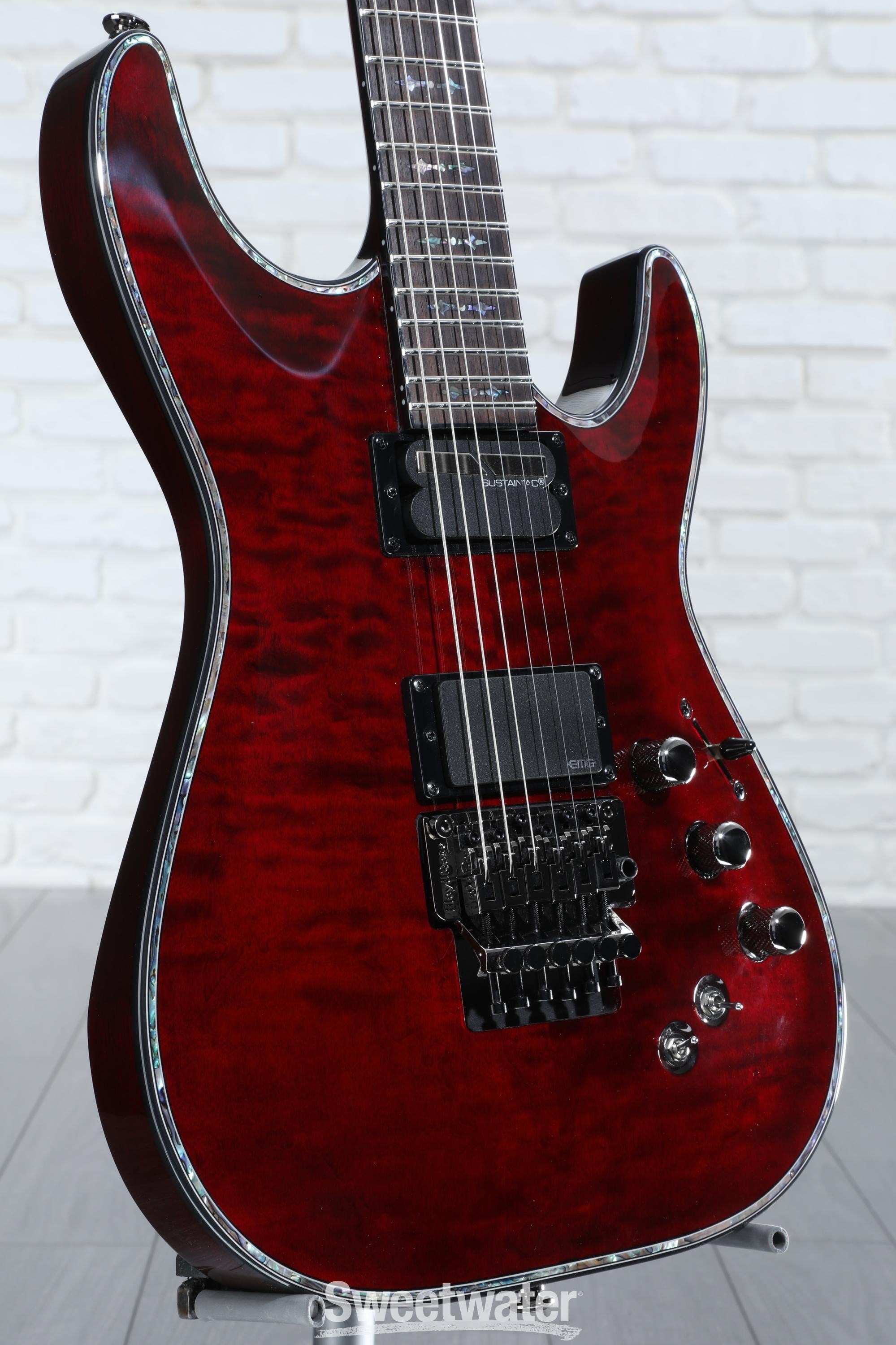 Schecter Hellraiser C-1 FR-S Electric Guitar - Black Cherry | Sweetwater