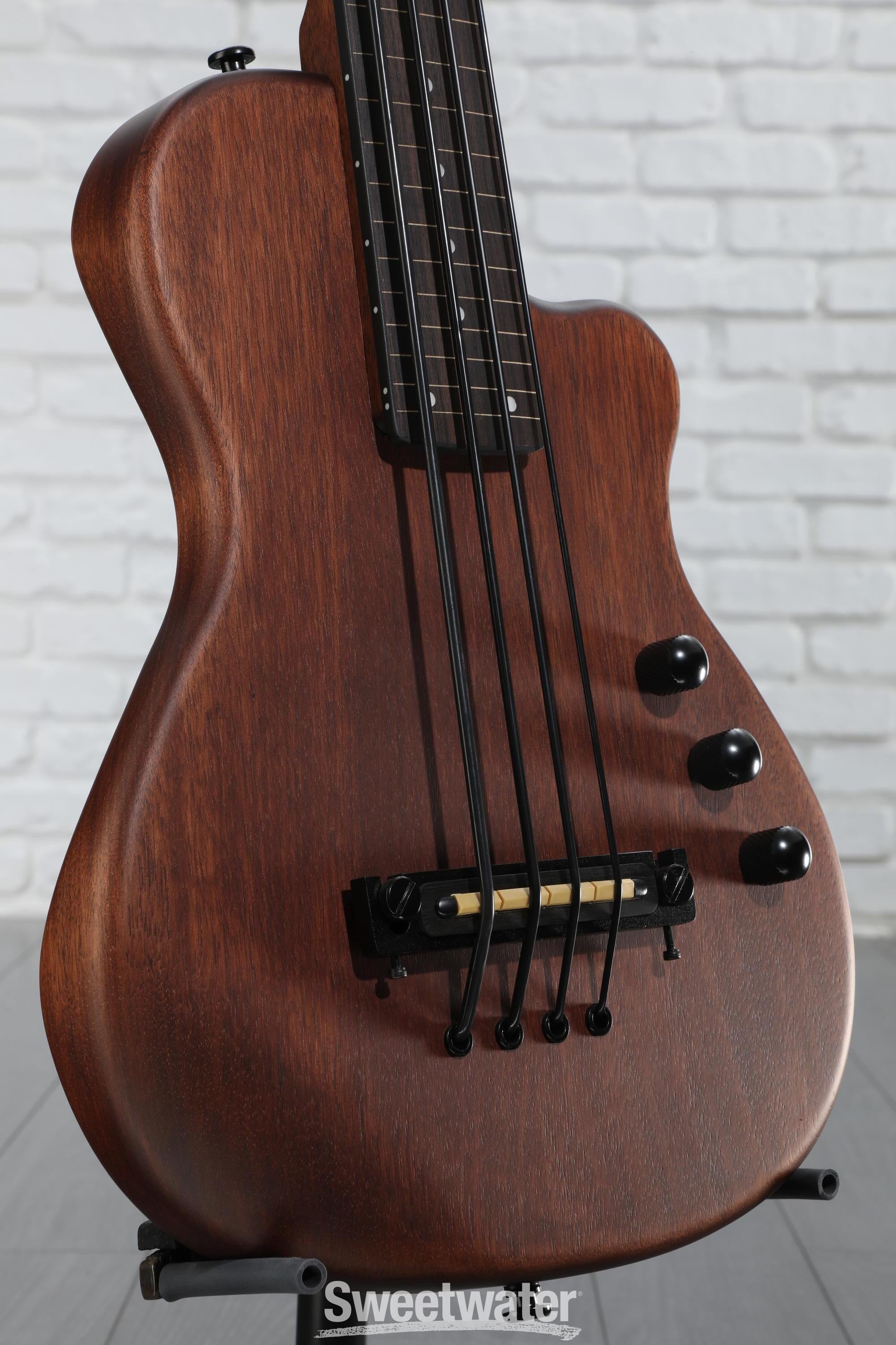 Gold Tone ME-BassFL 23-inch Scale Fretless Electric MicroBass - Natural