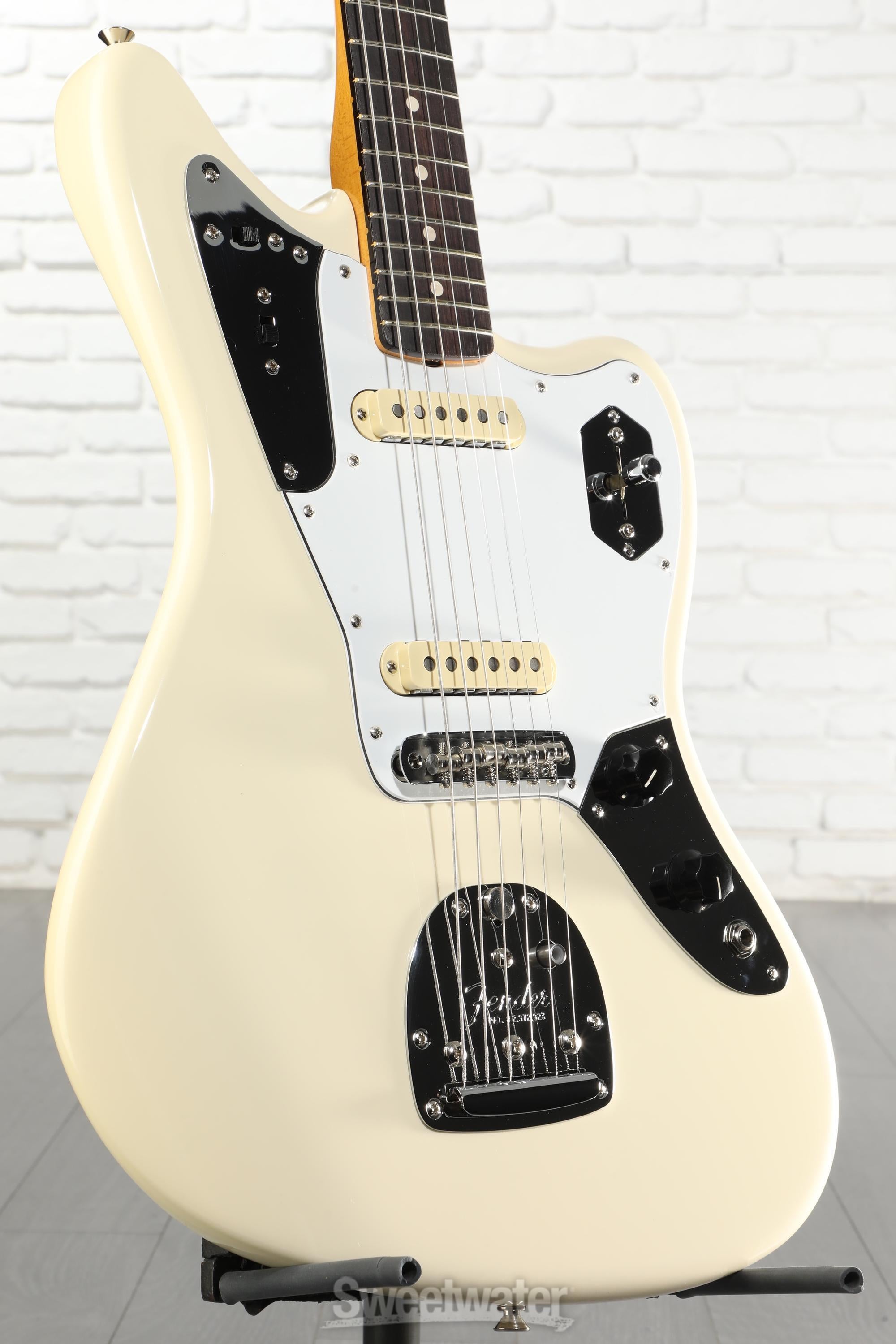 Fender Johnny Marr Jaguar - Olympic White with Rosewood