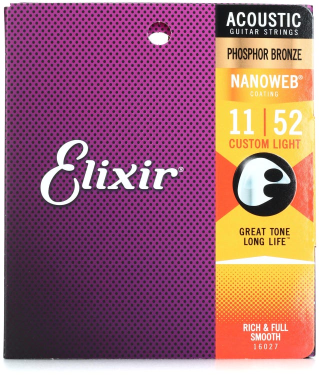 Elixir Strings 16027 Nanoweb Phosphor