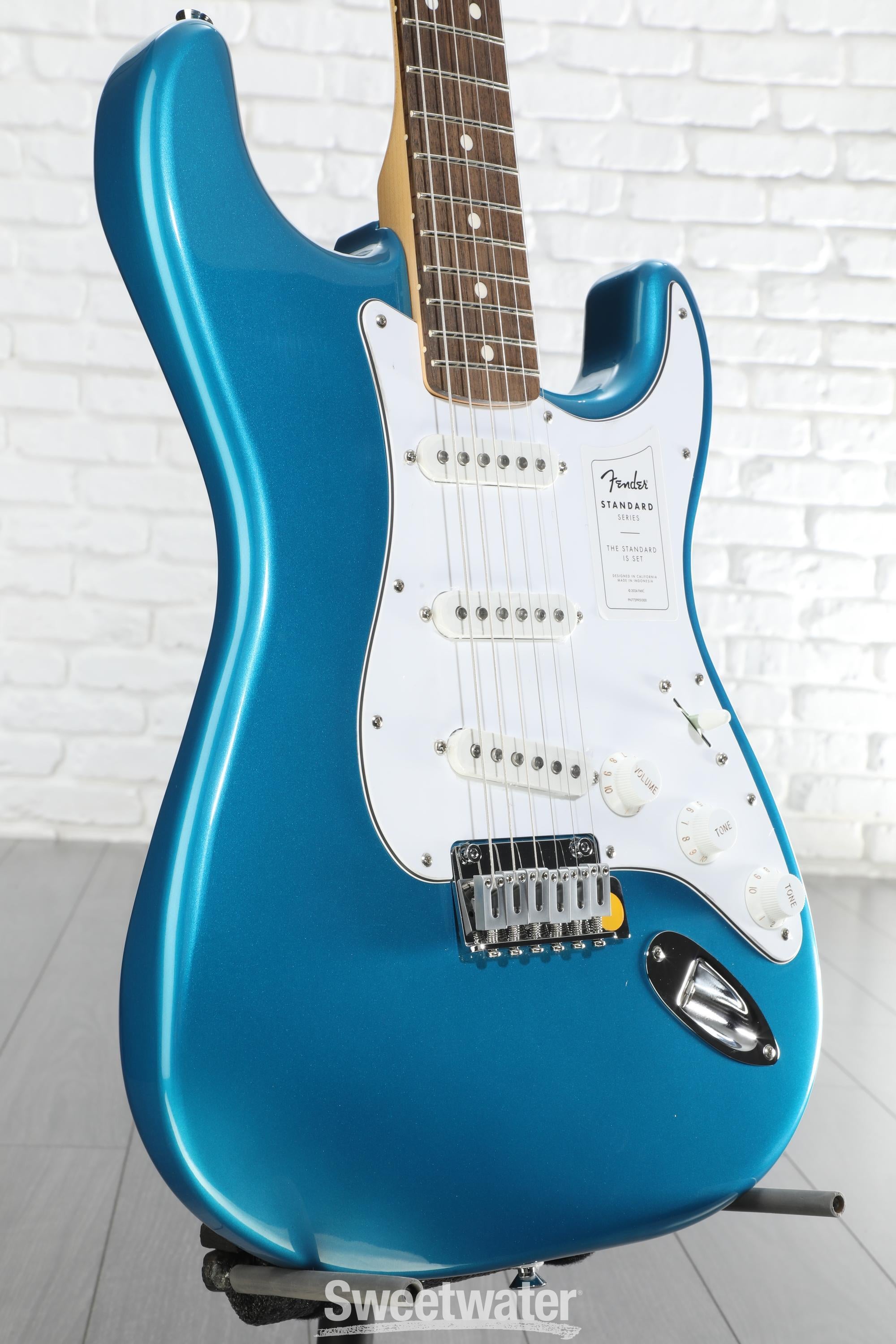 Fender Standard Stratocaster Electric Guitar - Aqua Marine Metal
