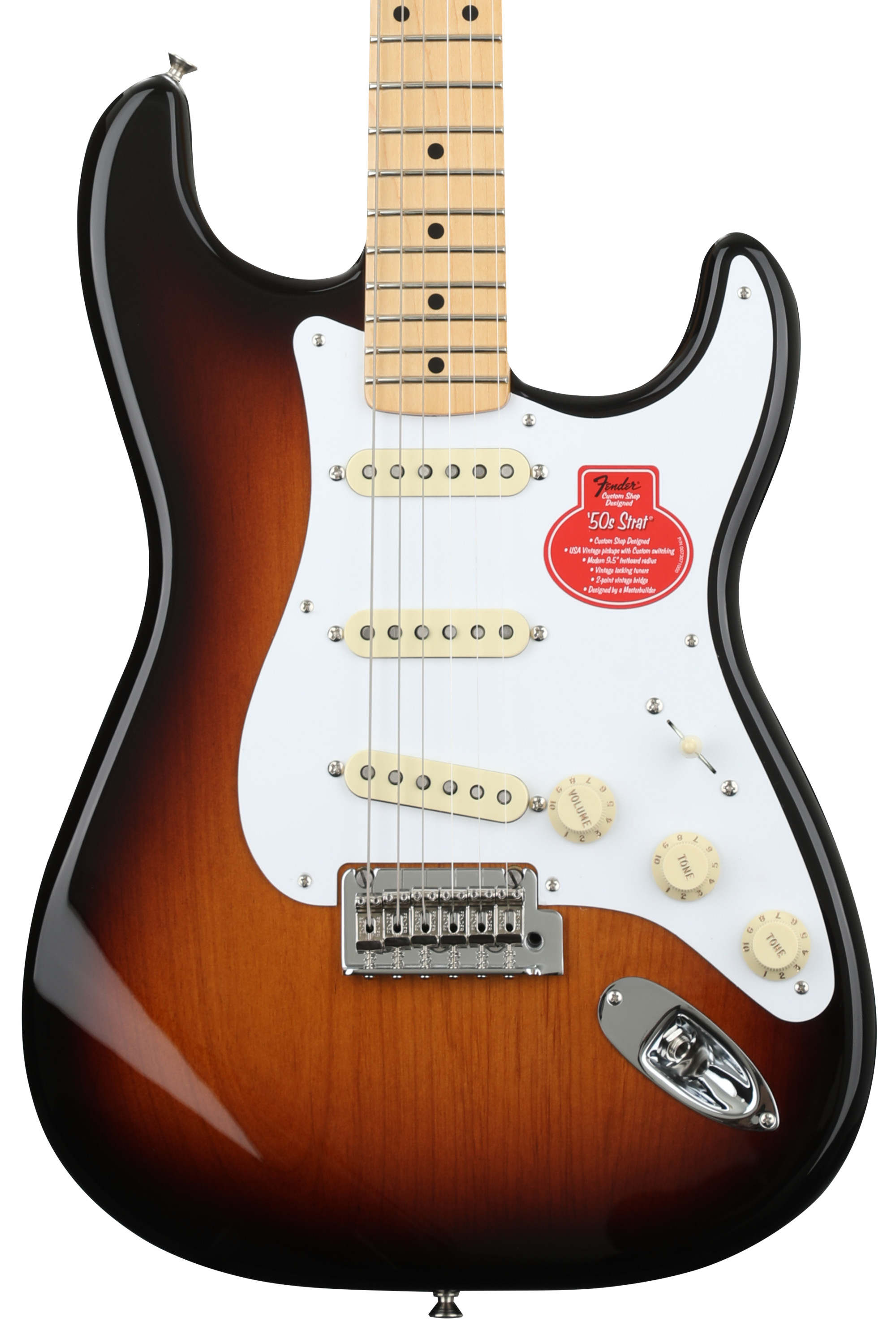 Fender Classic Player '50s Stratocaster - 2-Color Sunburst w/ Maple  Fingerboard