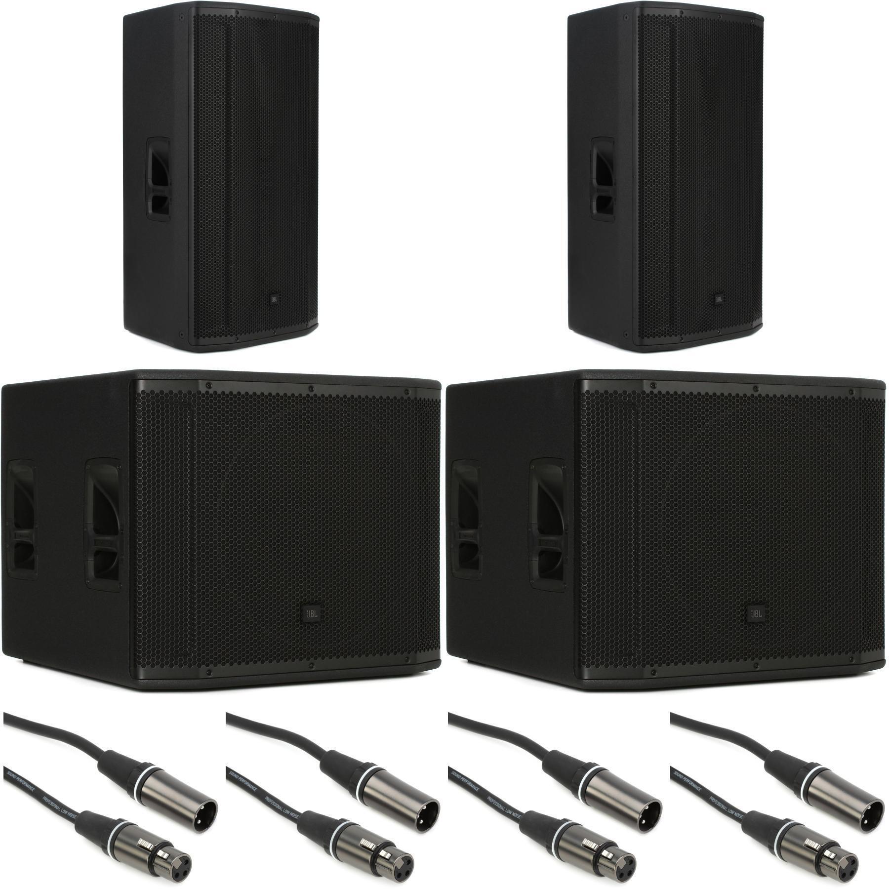 JBL SRX835P 15 inch 3-way Powered Speaker and SRX818SP 18 inch