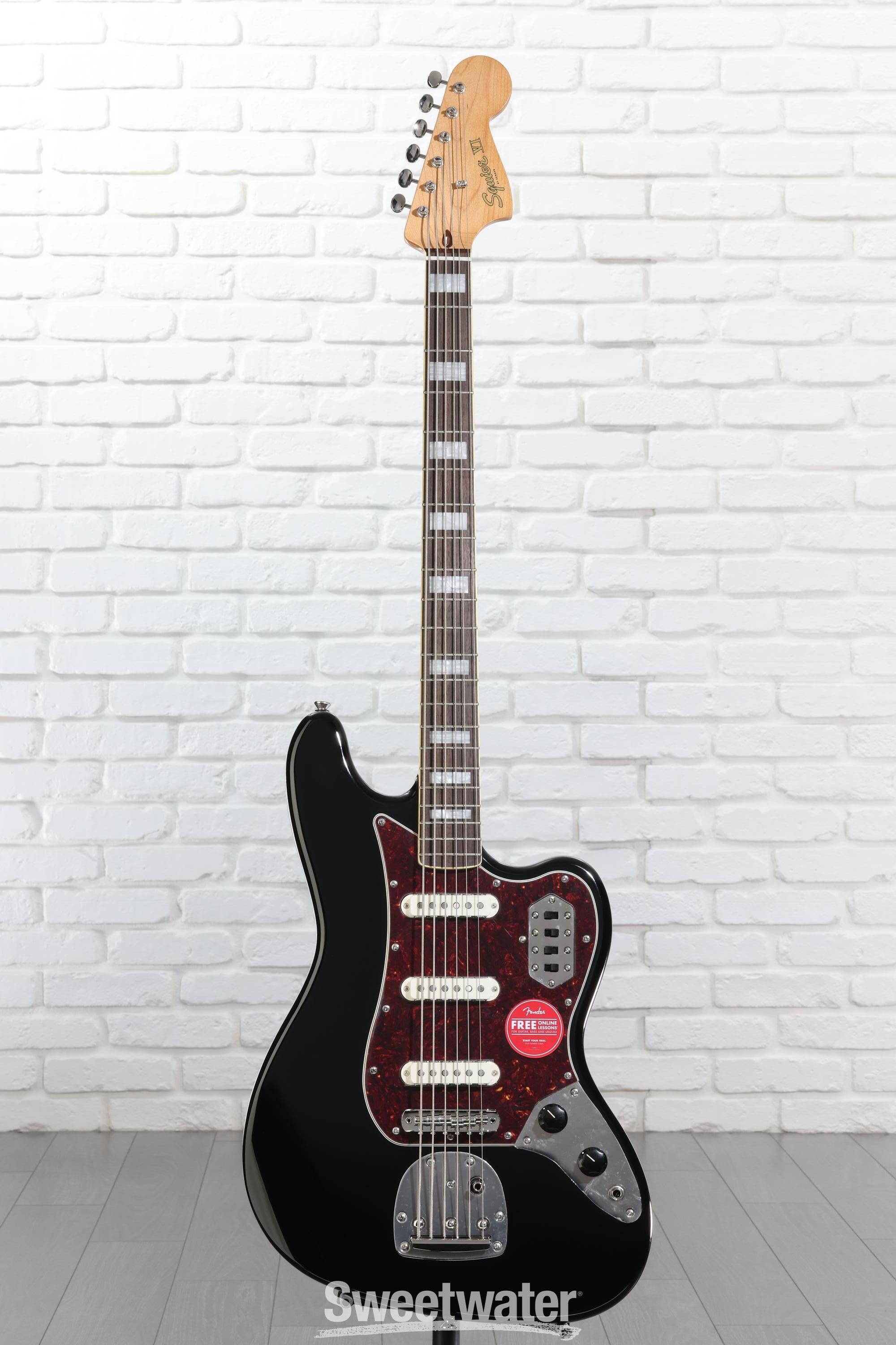 ベース Squier by Fender Classic Vibe Bass VI Squier Classic Vibe Bass VI Guitar Black | Guitar Center