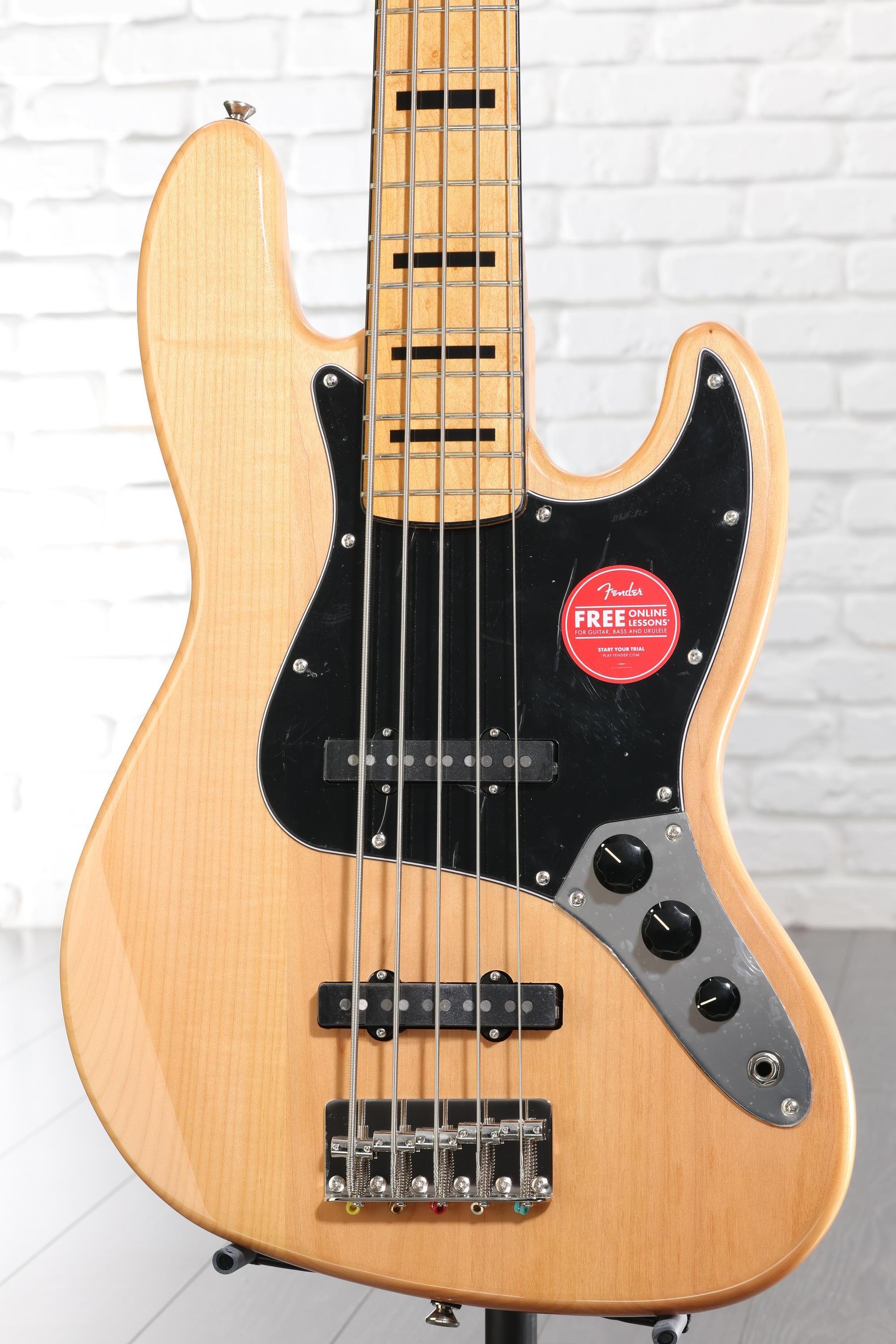 Squier Classic Vibe '70s Jazz Bass V - Natural with Maple