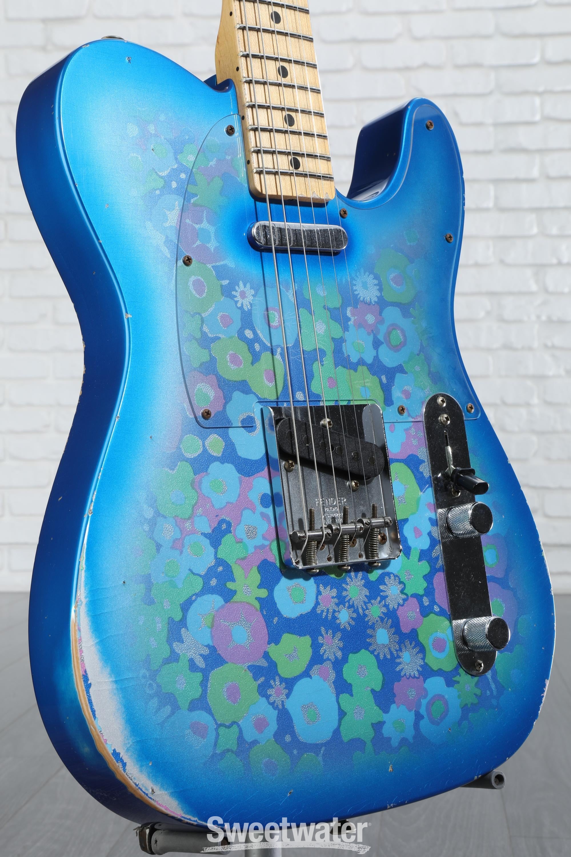 fender telecaster ピックガード　blue flower fender telecaster ピックガード blue flower 2024 Fender