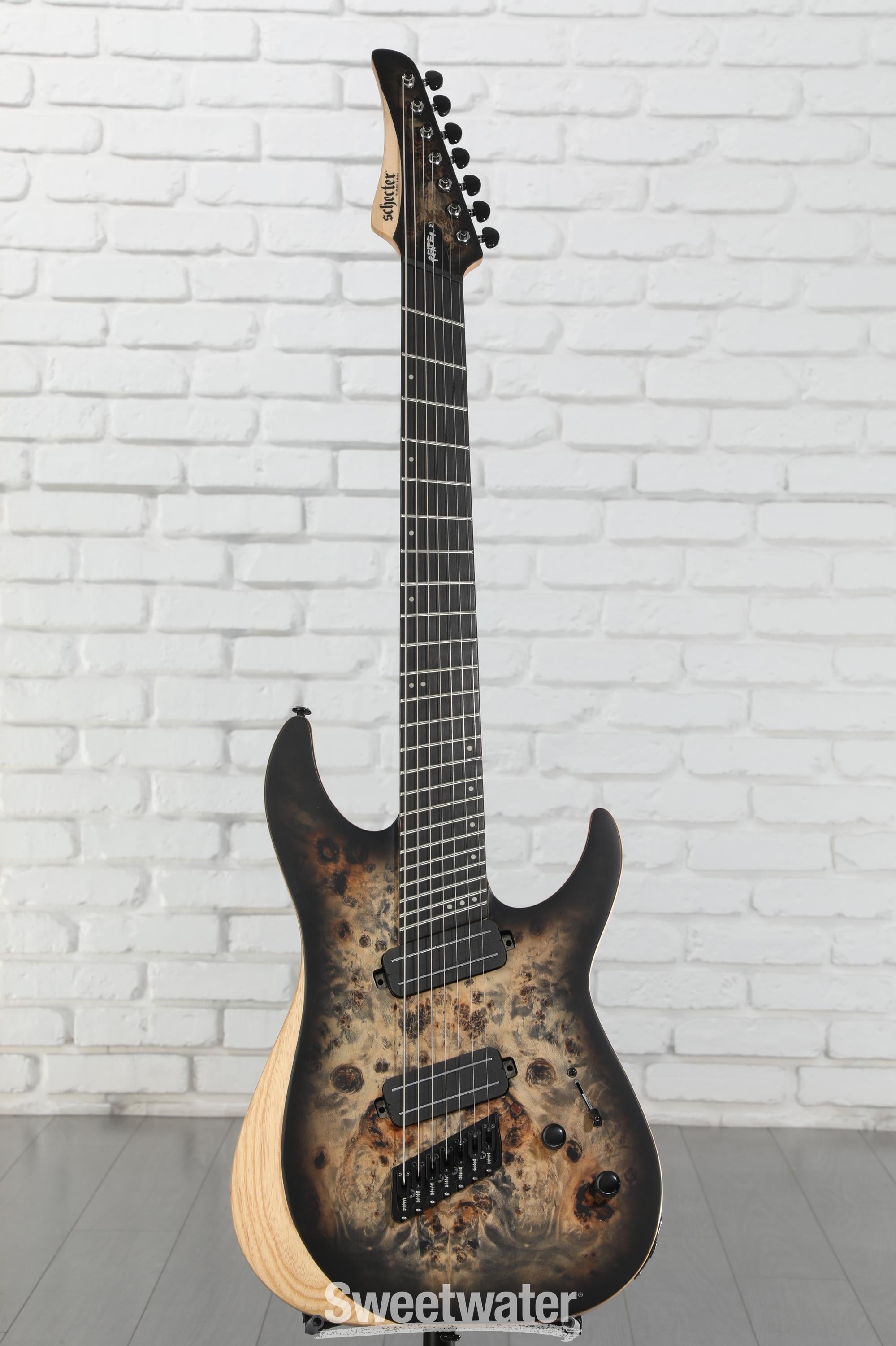 SCHECTER　Reaper-7 Multiscale 4/30まで値下げ中 Schecter Reaper-7 Multiscale - Satin Charcoal Burst | Sweetwater
