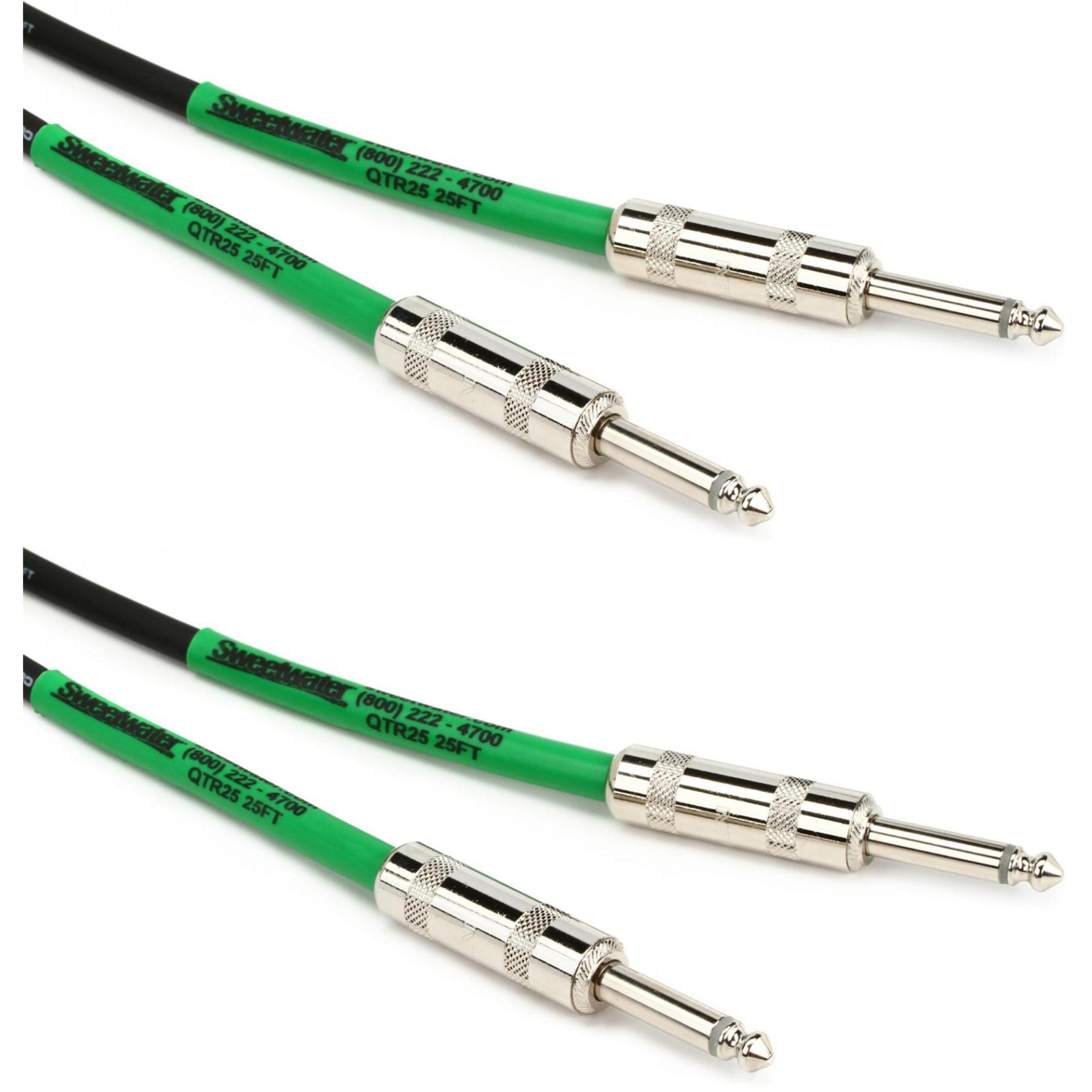 Pro Co EG25 Excellines Straight to Straight Instrument Cable (2Pack