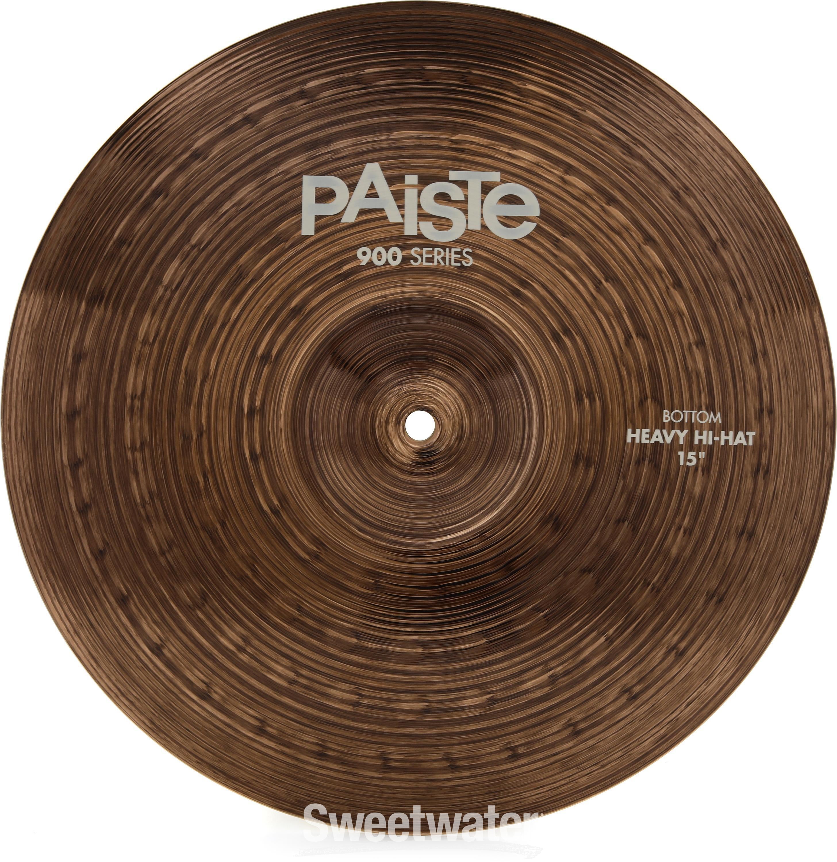 Paiste 15 inch 900 Series Heavy Hi-hat Cymbals | Sweetwater