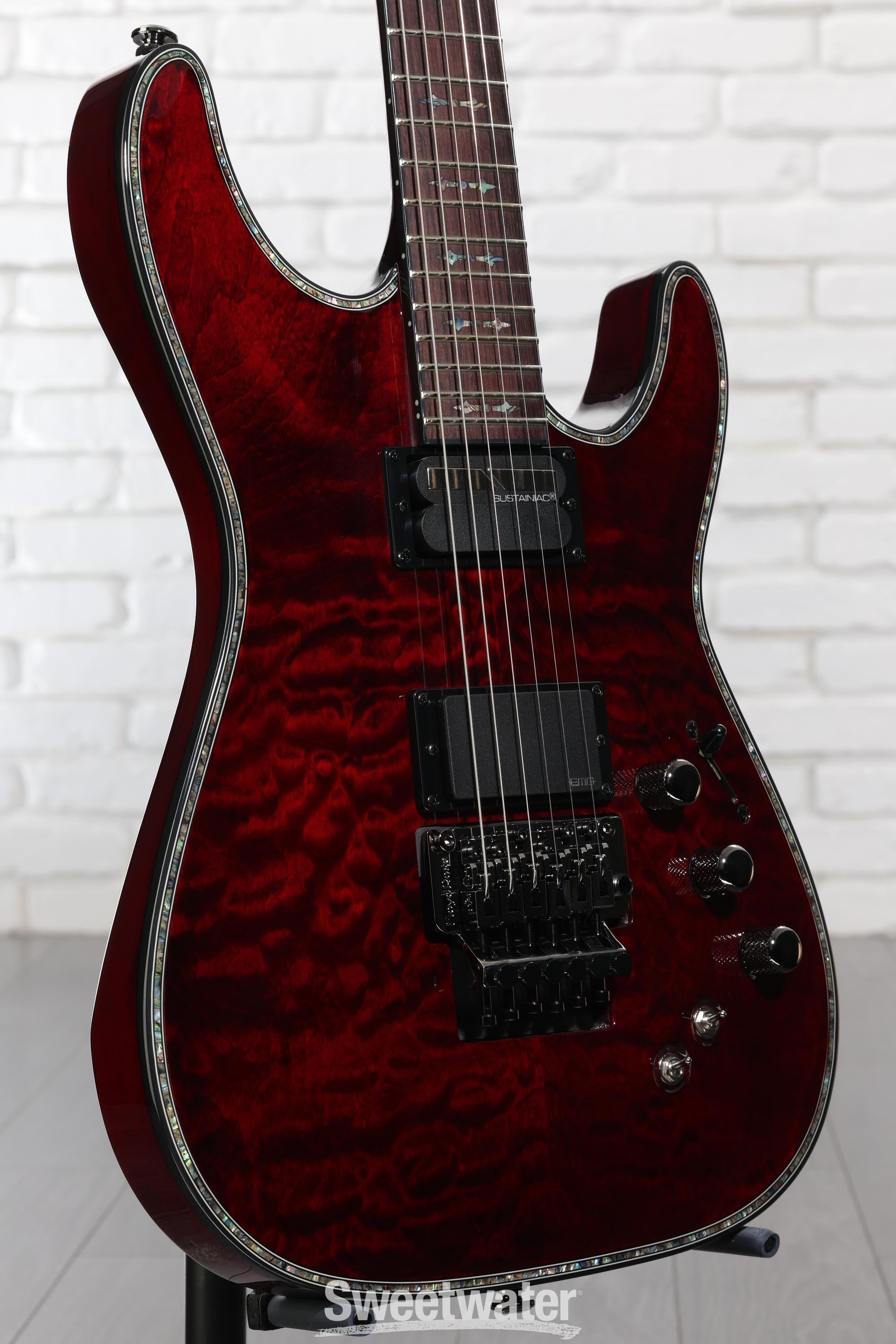 Schecter Hellraiser C-1 FR-S Electric Guitar - Black Cherry