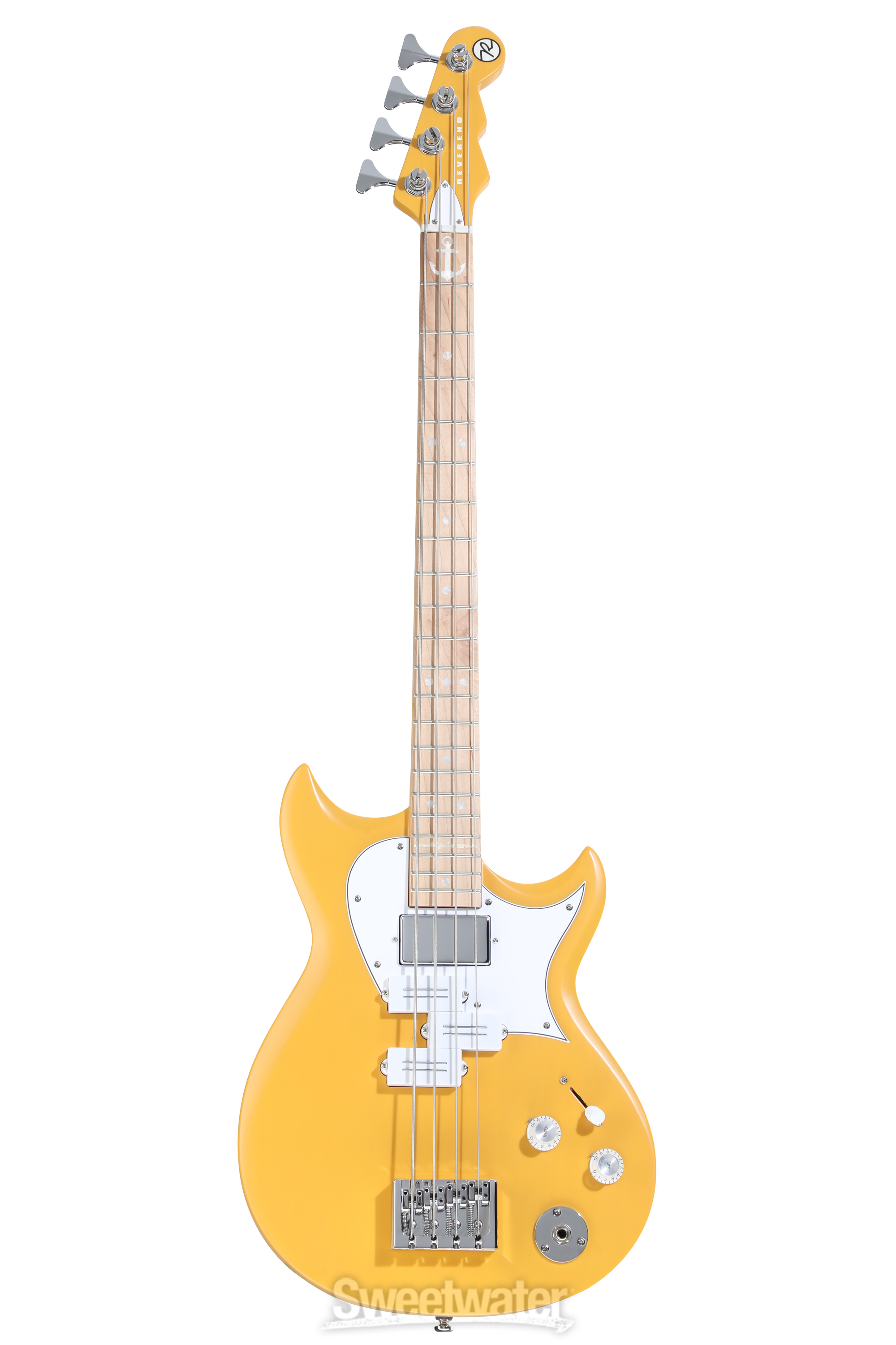 Reverend Mike Watt Wattplower MKII Bass Guitar - Watt Yellow